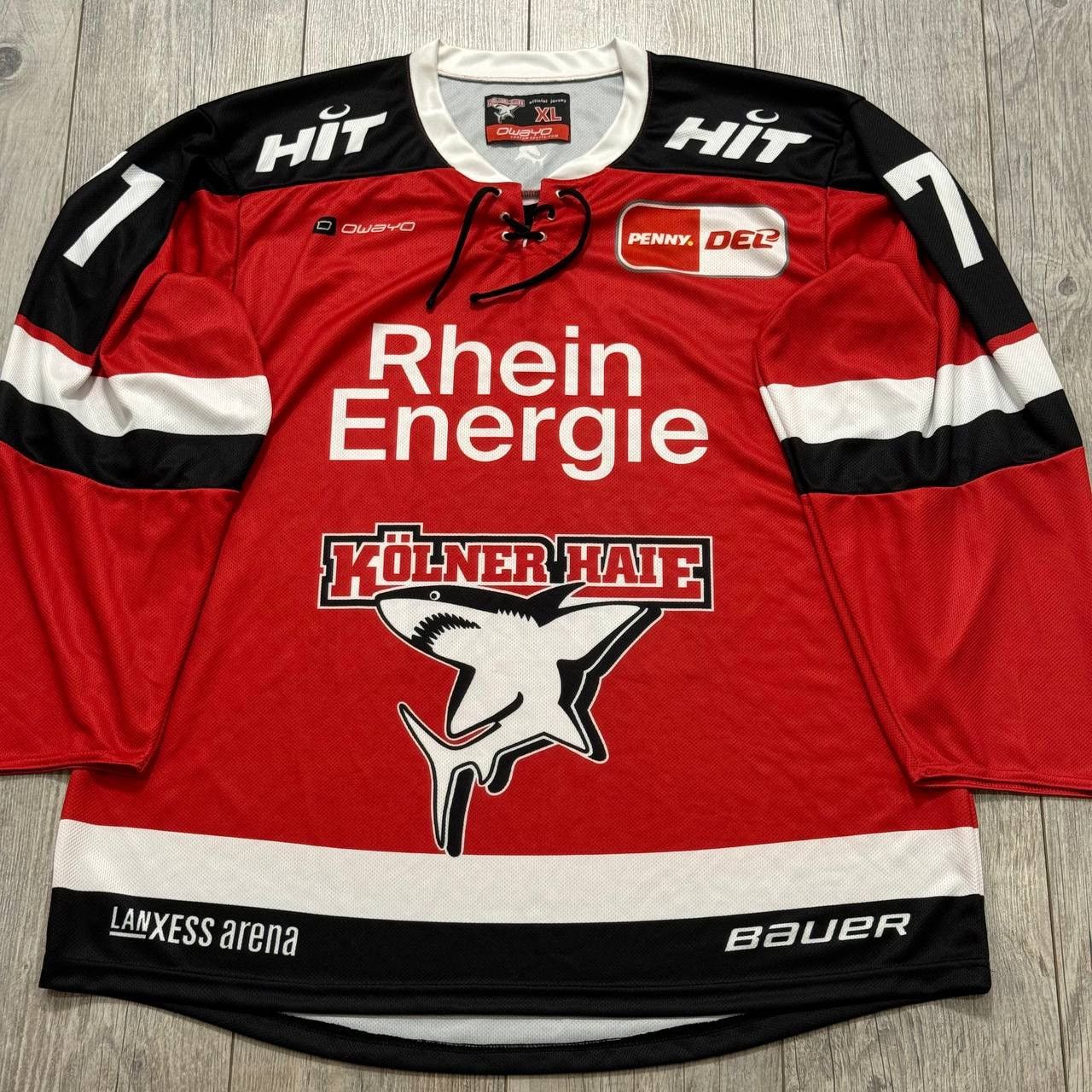 NHL × Vintage KOLNER HAIE German Hockey Berinka #71 Jersey Size US XL / EU 56 / 4 - 2 Thumbnail