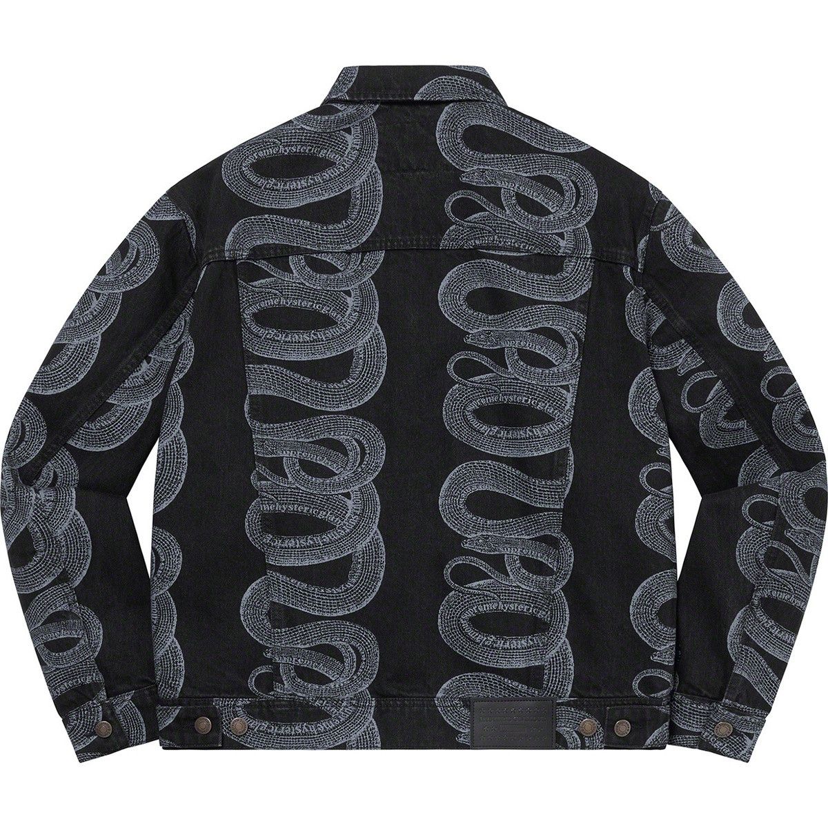 Hysteric Glamour × Supreme Supreme Hysteric Glamour Snake Denim Trucker Jacket Size US XL / EU 56 / 4 - 2 Thumbnail