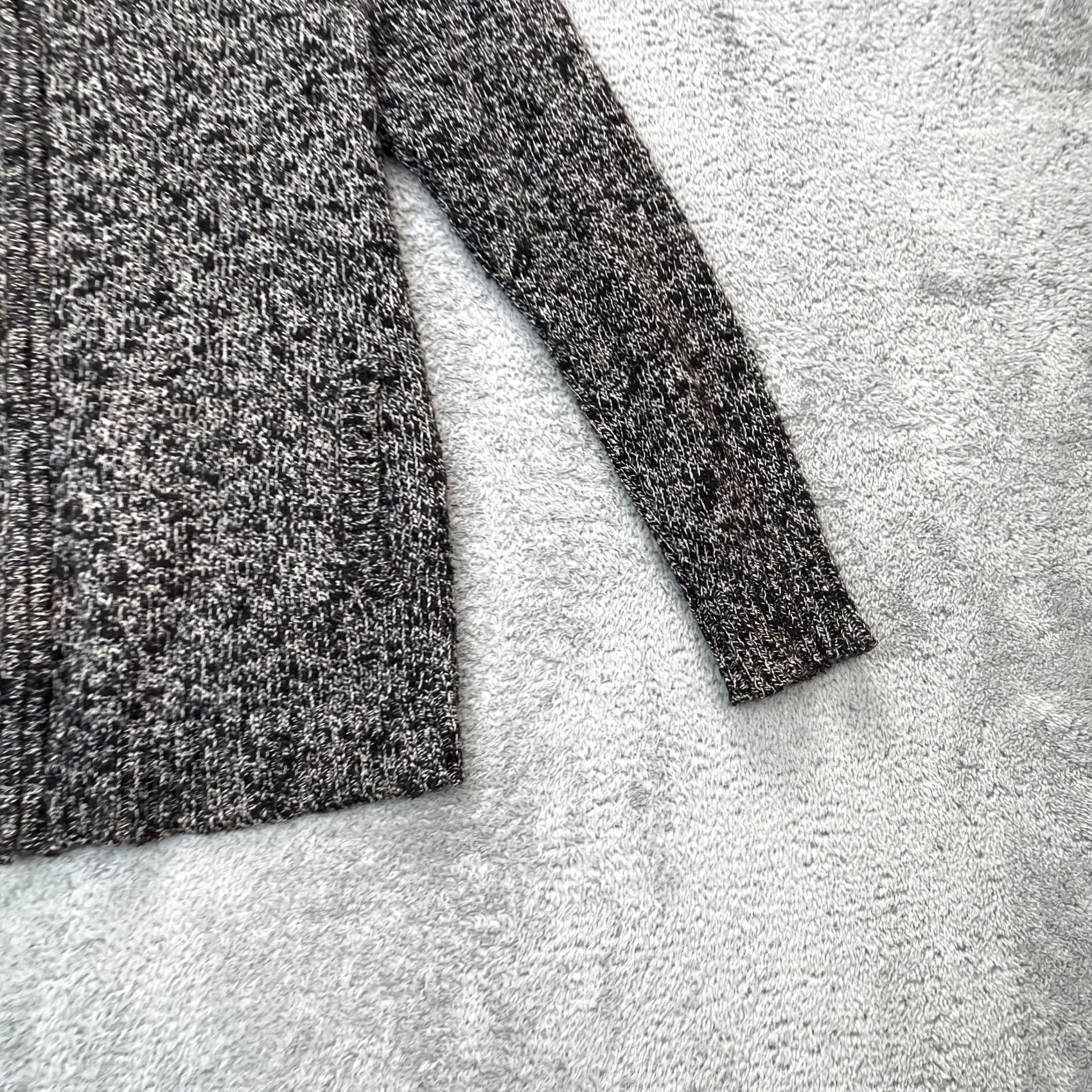 Vintage LL Bean Sweater Womens Medium Gray Heathered Cardigan Cotton Marl Knit Full Zip Size M / US 6-8 / IT 42-44 - 5 Thumbnail