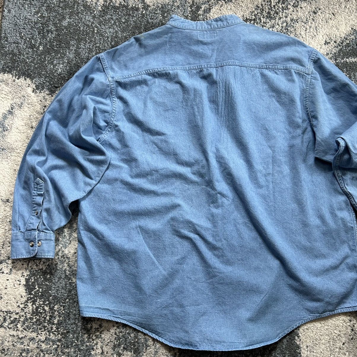 Reebok 90s UNiVERSiTY of ViRGiNiA CAVALiERS FOOTBALL DENiM MANDARiN Size US XXL / EU 58 / 5 - 10 Thumbnail