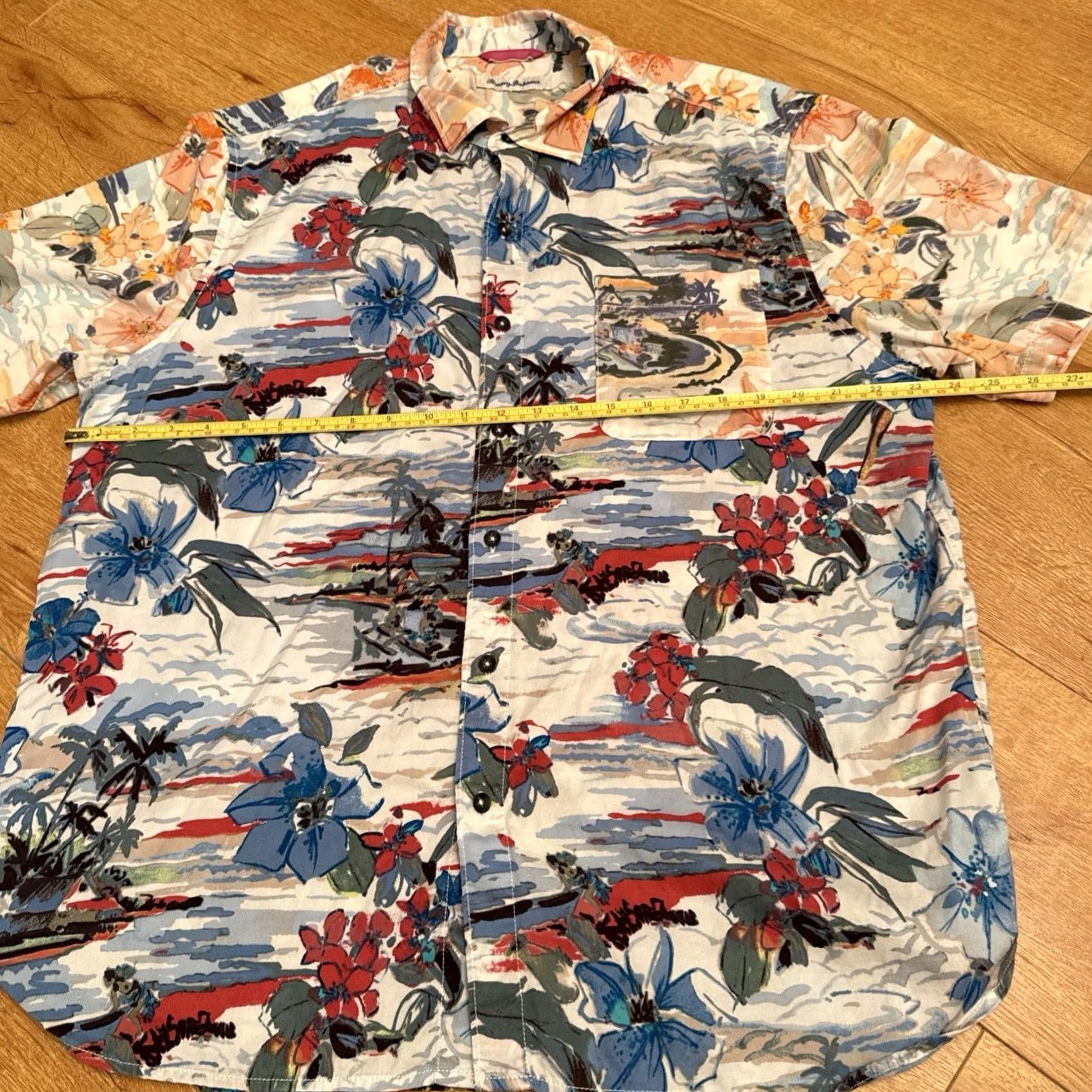 Tommy Bahama Tommy Bahama Shirt Mens L Surf Floral Oasis All Over Print Hawaiian Camp Cruise Size US L / EU 52-54 / 3 - 6 Thumbnail