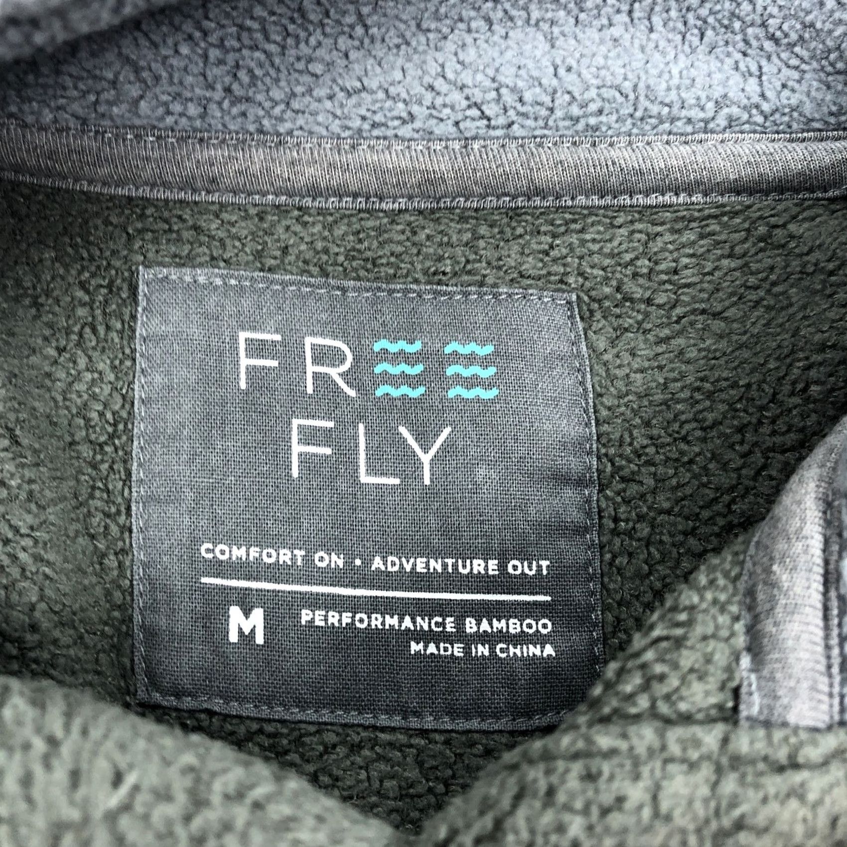 Vintage Free Fly Shirt M Performance Bamboo Fleece Pullover Snap Mock Neck Long Sleeve Green Men Size US M / EU 48-50 / 2 - 3 Thumbnail