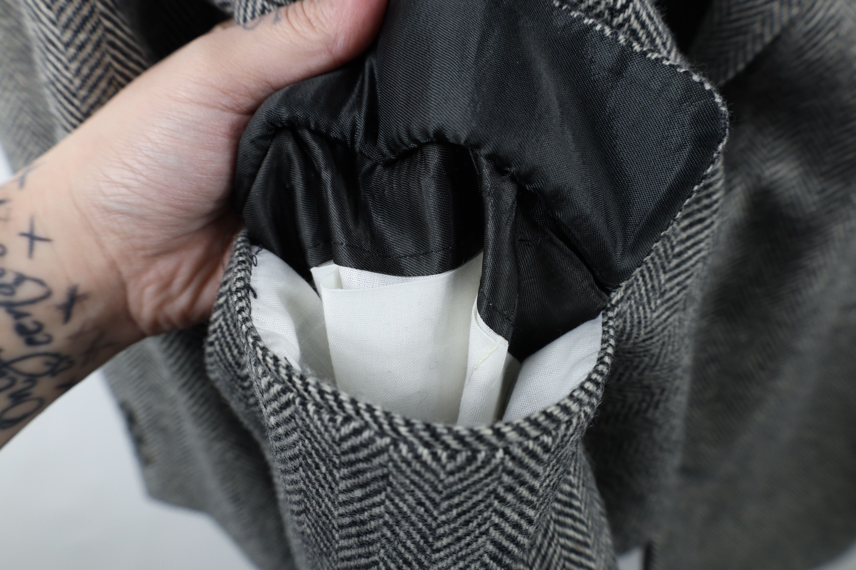 Vintage Vintage 90s Streetwear Herringbone Coat Blazer Jacket USA Size US XL / EU 56 / 4 - 5 Thumbnail