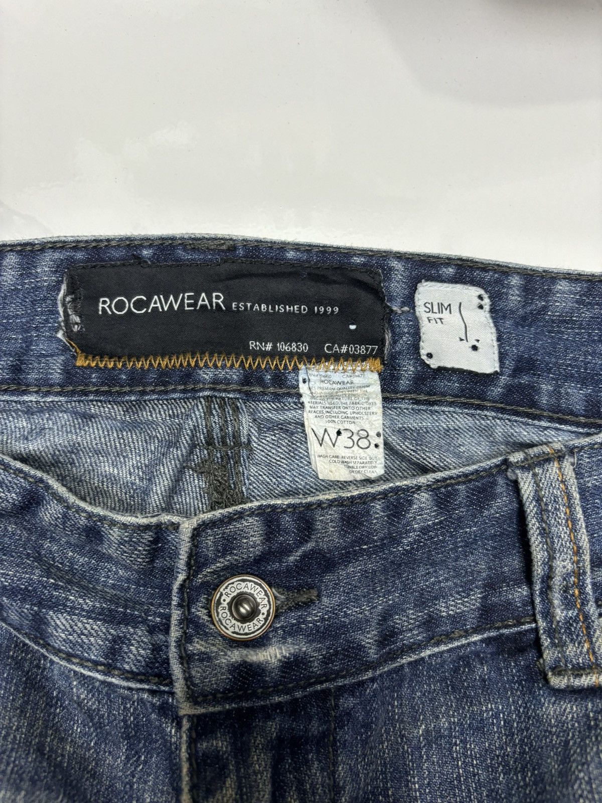 JNCO × Rocawear × Southpole VINTAGE ROCAWEAR BAGGY DISTRESSED DENIM JEANS Size US 40 / EU 56 - 9 Thumbnail