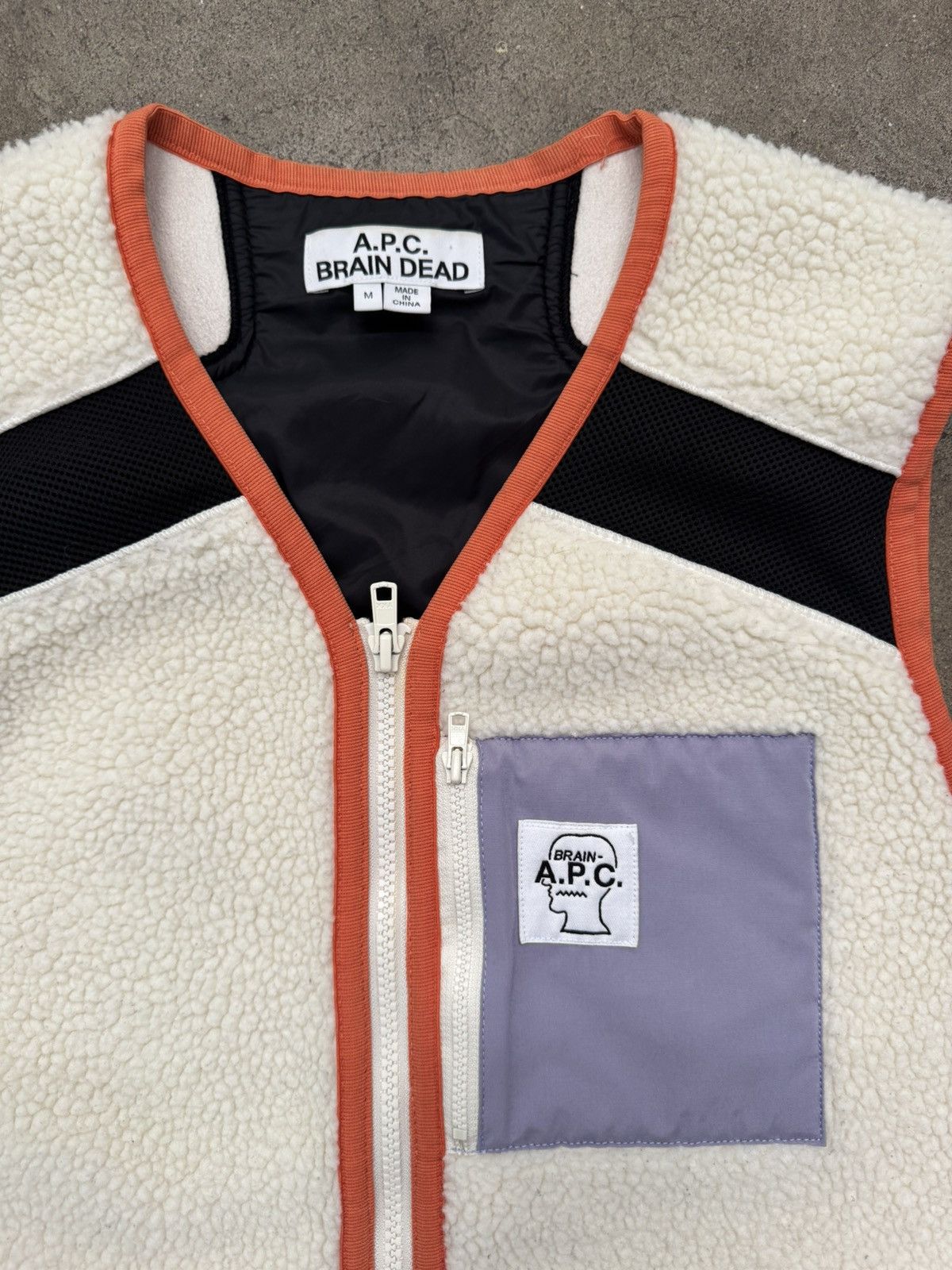 A.P.C. × Brain Dead A.P.C. X Brain Dead Fleece Gilet Vest Size US M / EU 48-50 / 2 - 2 Thumbnail