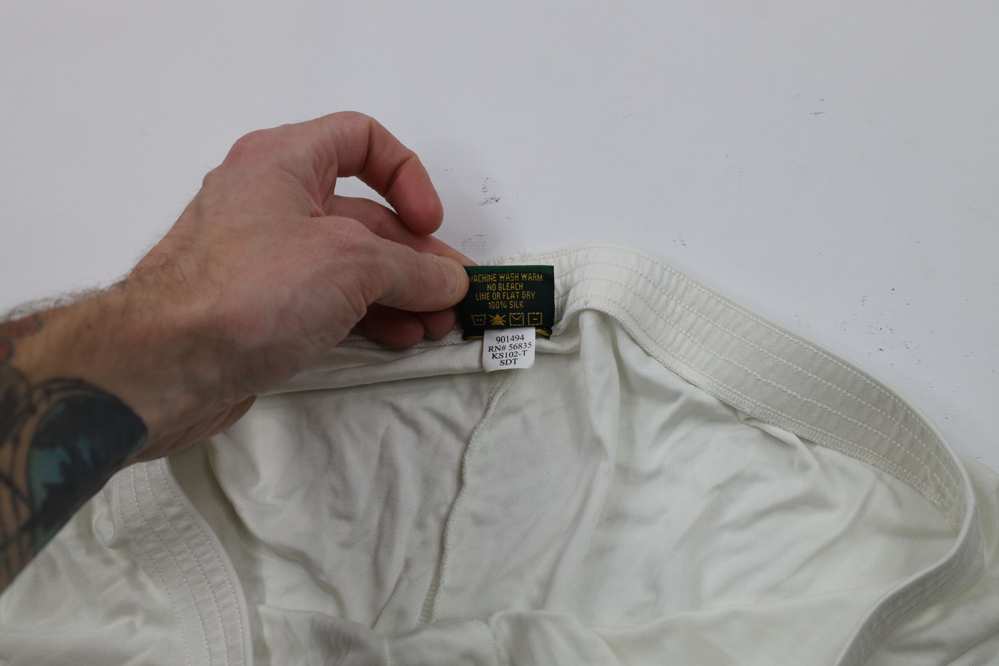 Cabelas × Vintage Vintage 90s Cabelas Knit Cuffed Joggers Jogger Pants White Size US 38 / EU 54 - 8 Thumbnail