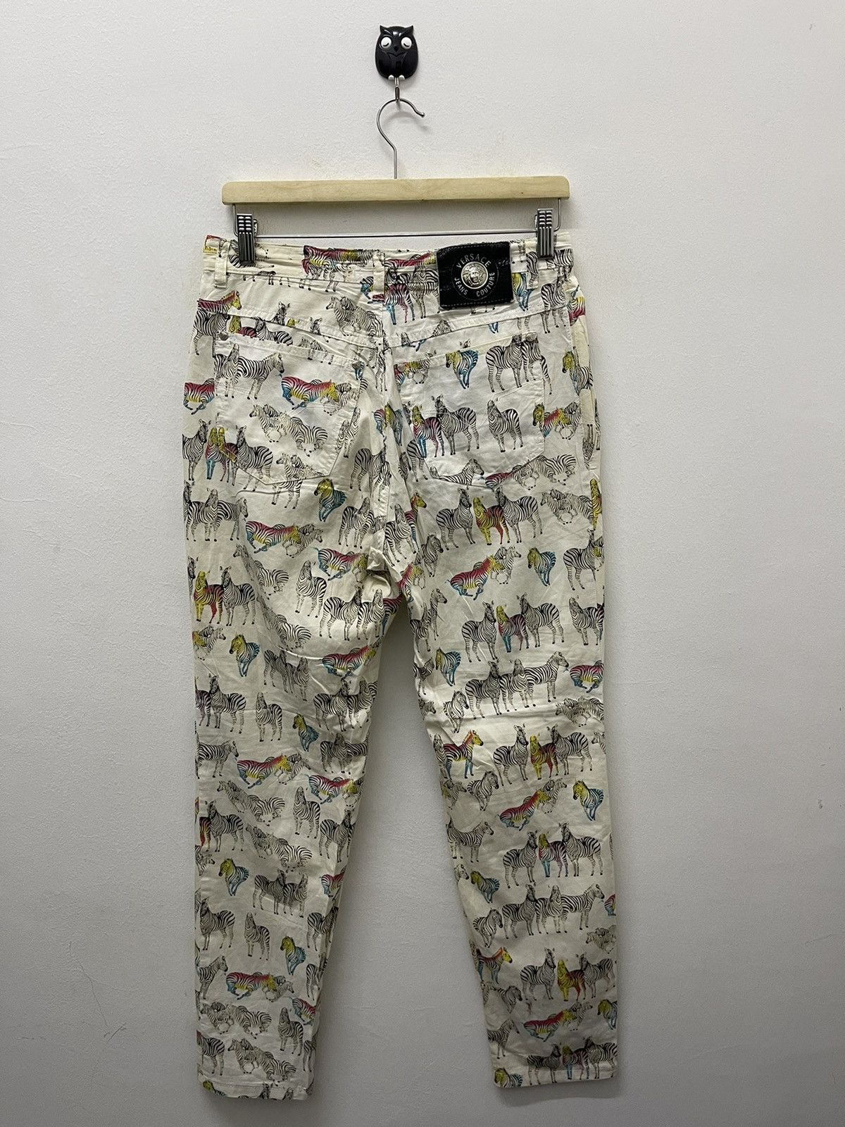 Versace Rare Vintage VERSACE JEANS COUTURE Rainbow Zebra All Over Size US 30 / EU 46 - 1 Thumbnail