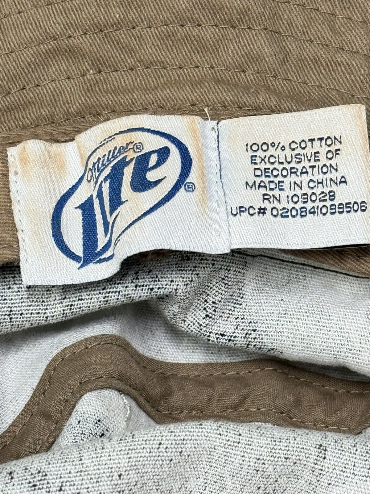 Vintage Vintage Miller Lite Beer Camo Boonie Hat Size ONE SIZE - 6 Thumbnail