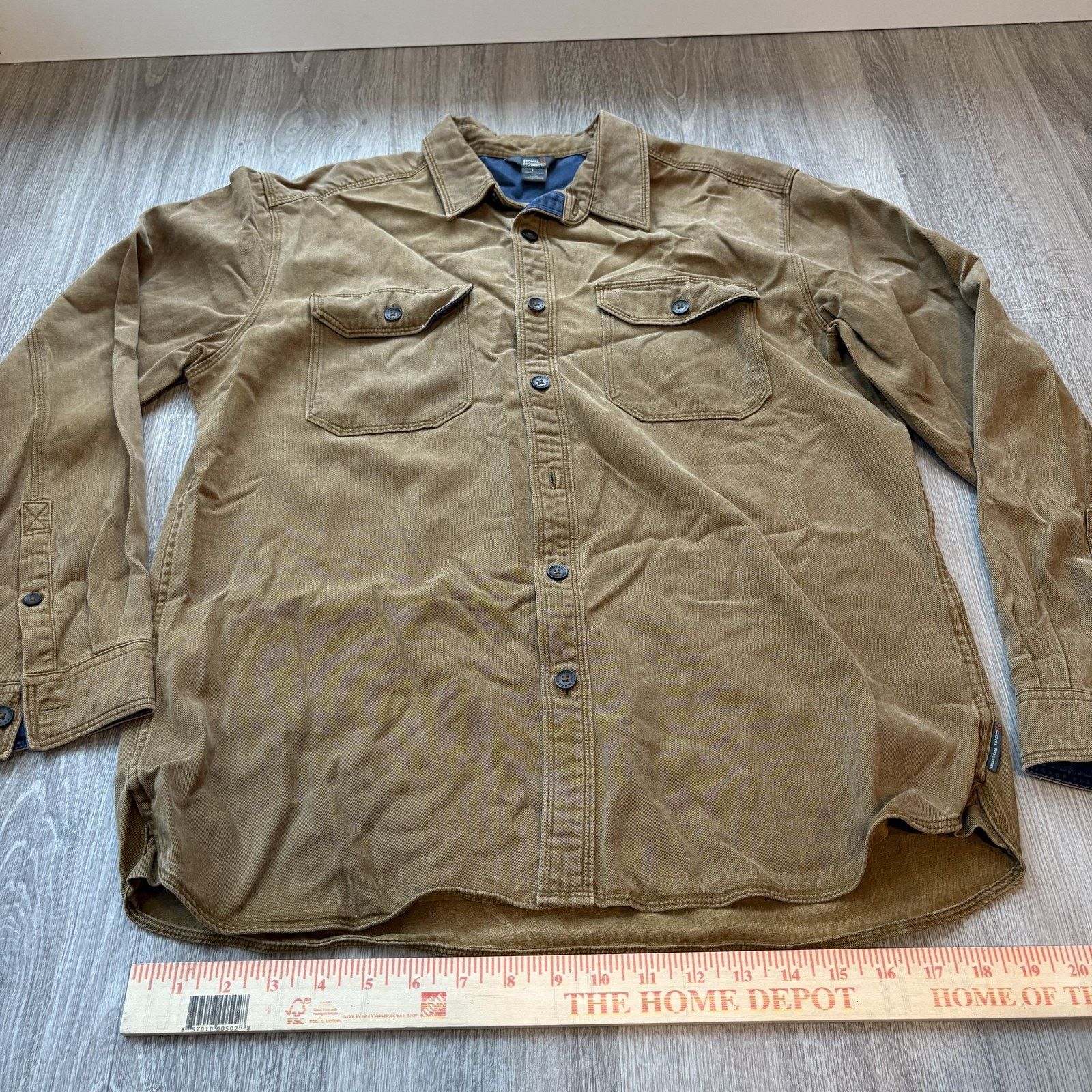 Royal Robbins Royal Robbins Men's Brown Lyocell Cotton Button Down Shirt L Size US L / EU 52-54 / 3 - 4 Thumbnail