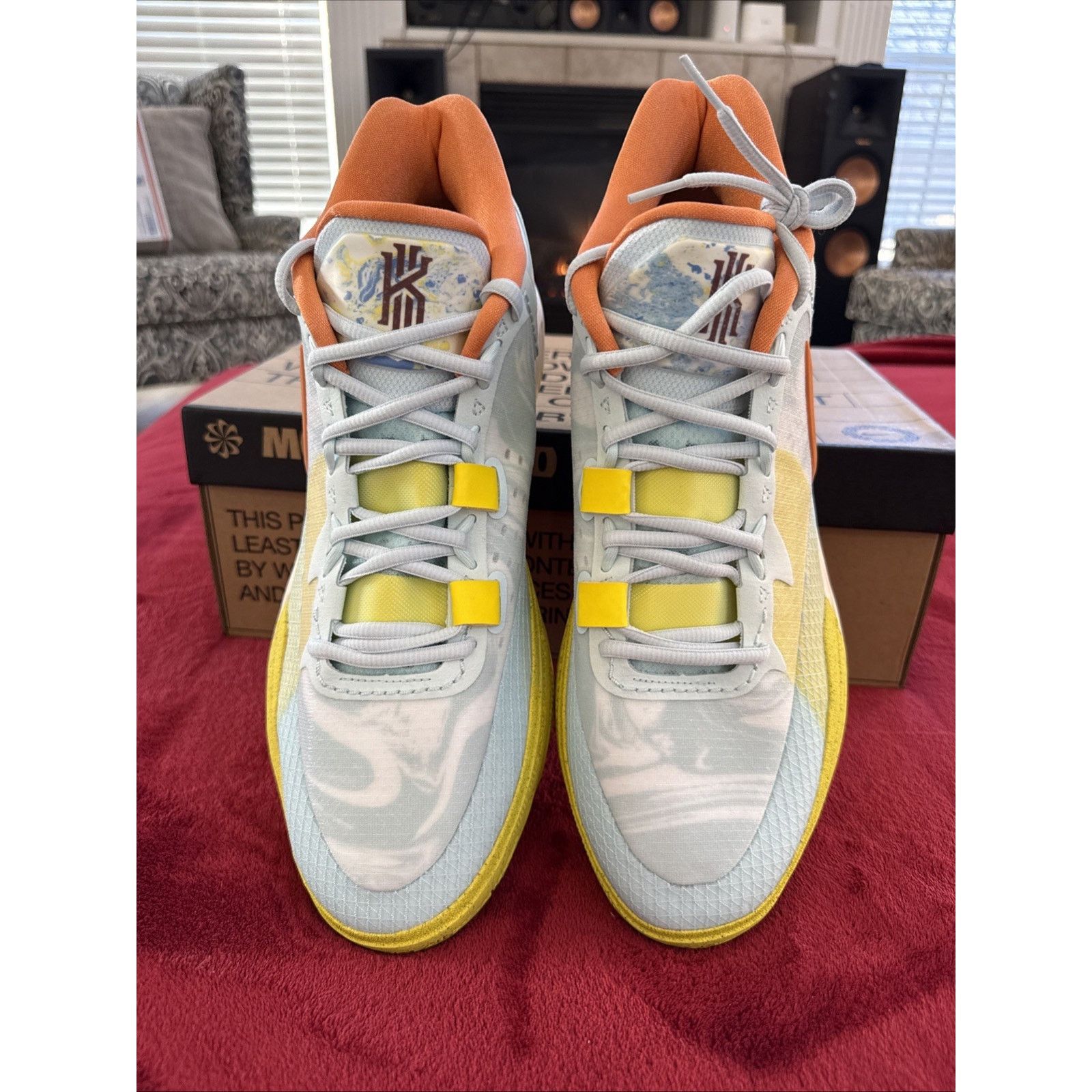 Nike Nike Kyrie 8 Eagle Air Zoom Glacier Blue/Yellow Shoes Size14 Size US 14 / EU 47 - 5 Thumbnail