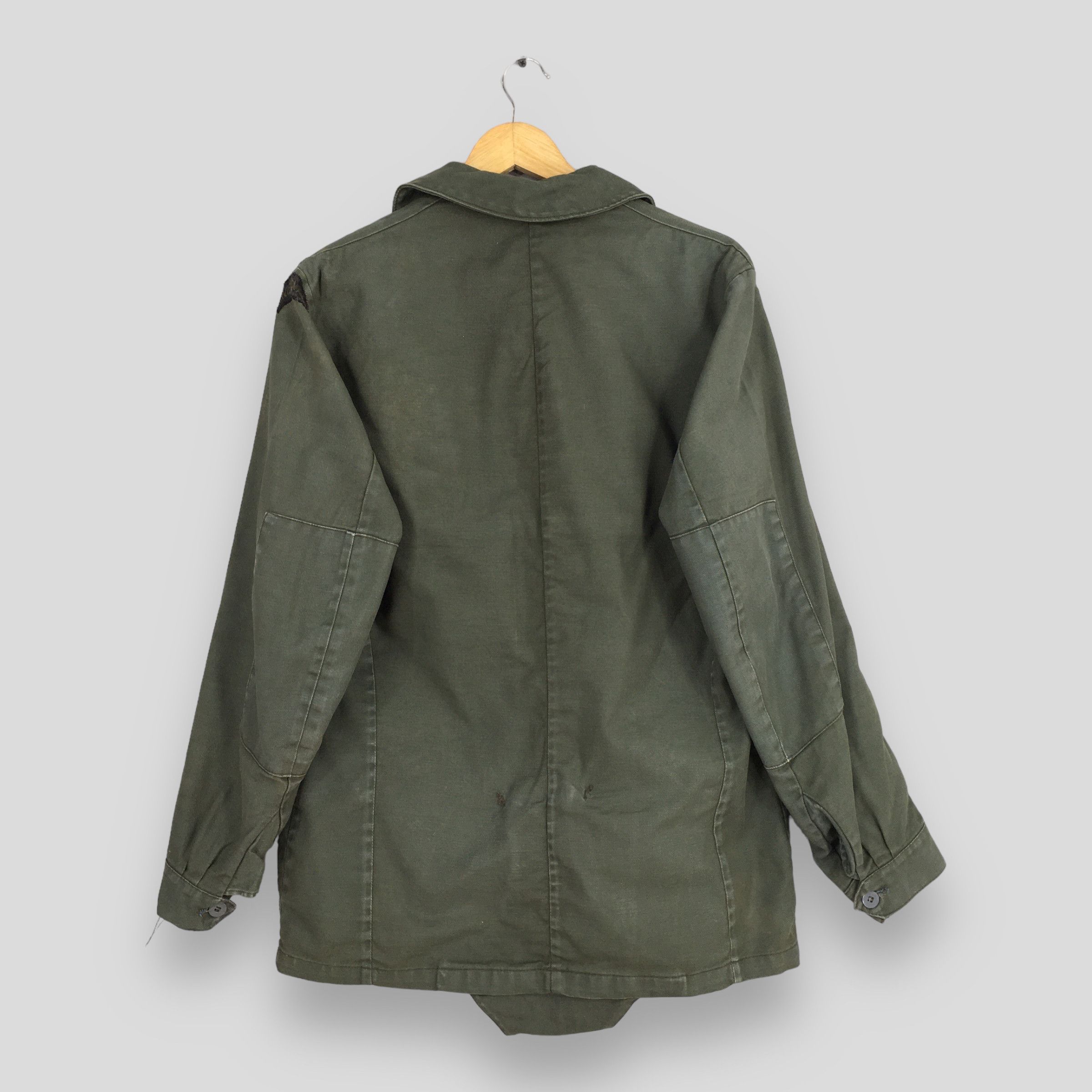 Vintage 70's Swedish C48 Infrantry Military Olive Jacket Medium Size US M / EU 48-50 / 2 - 8 Thumbnail