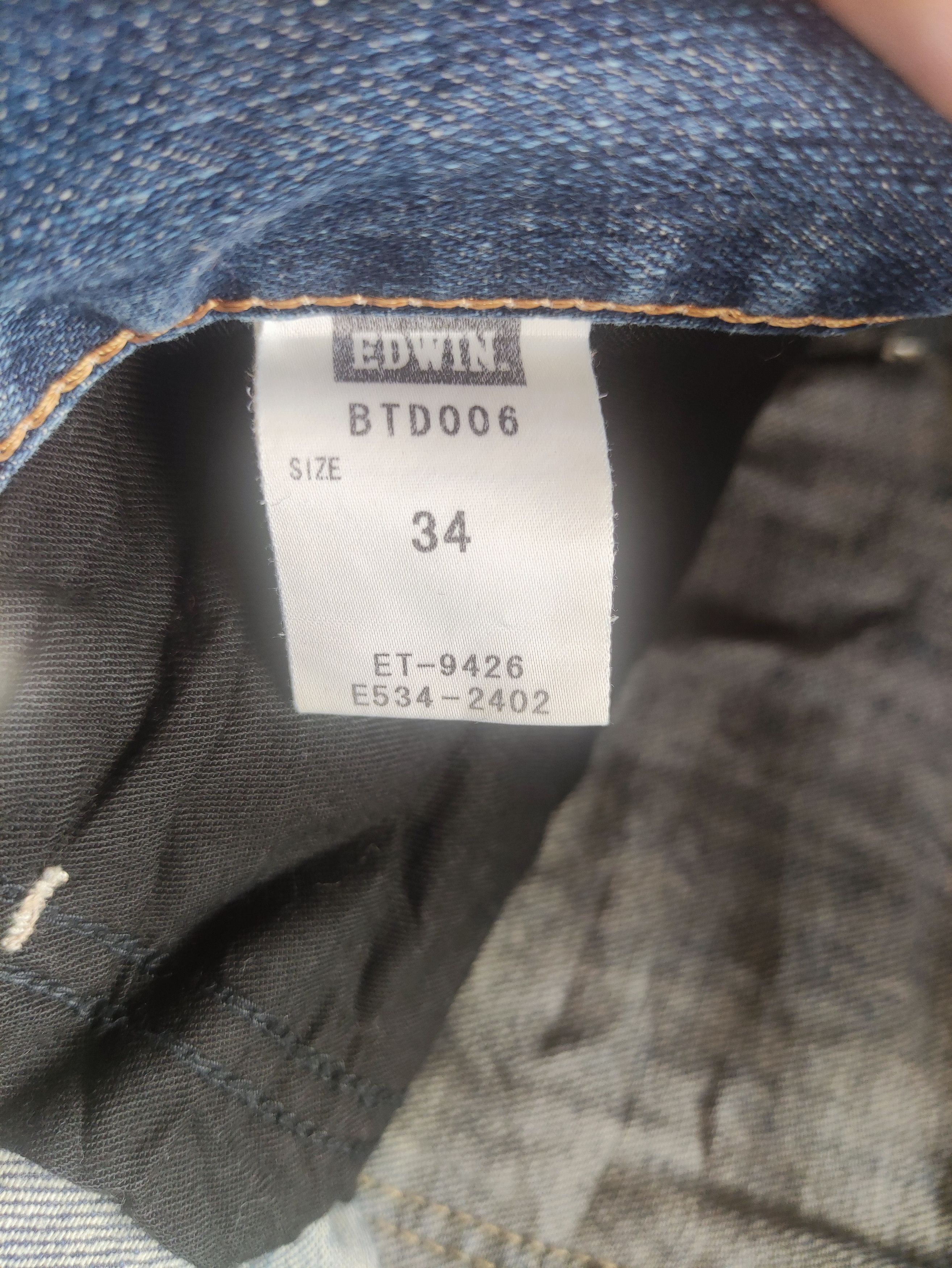 Edwin × Jean W37 Vintage Edwin Made In Japan Distressed Denim Faded Pants Size US 37 - 7 Thumbnail