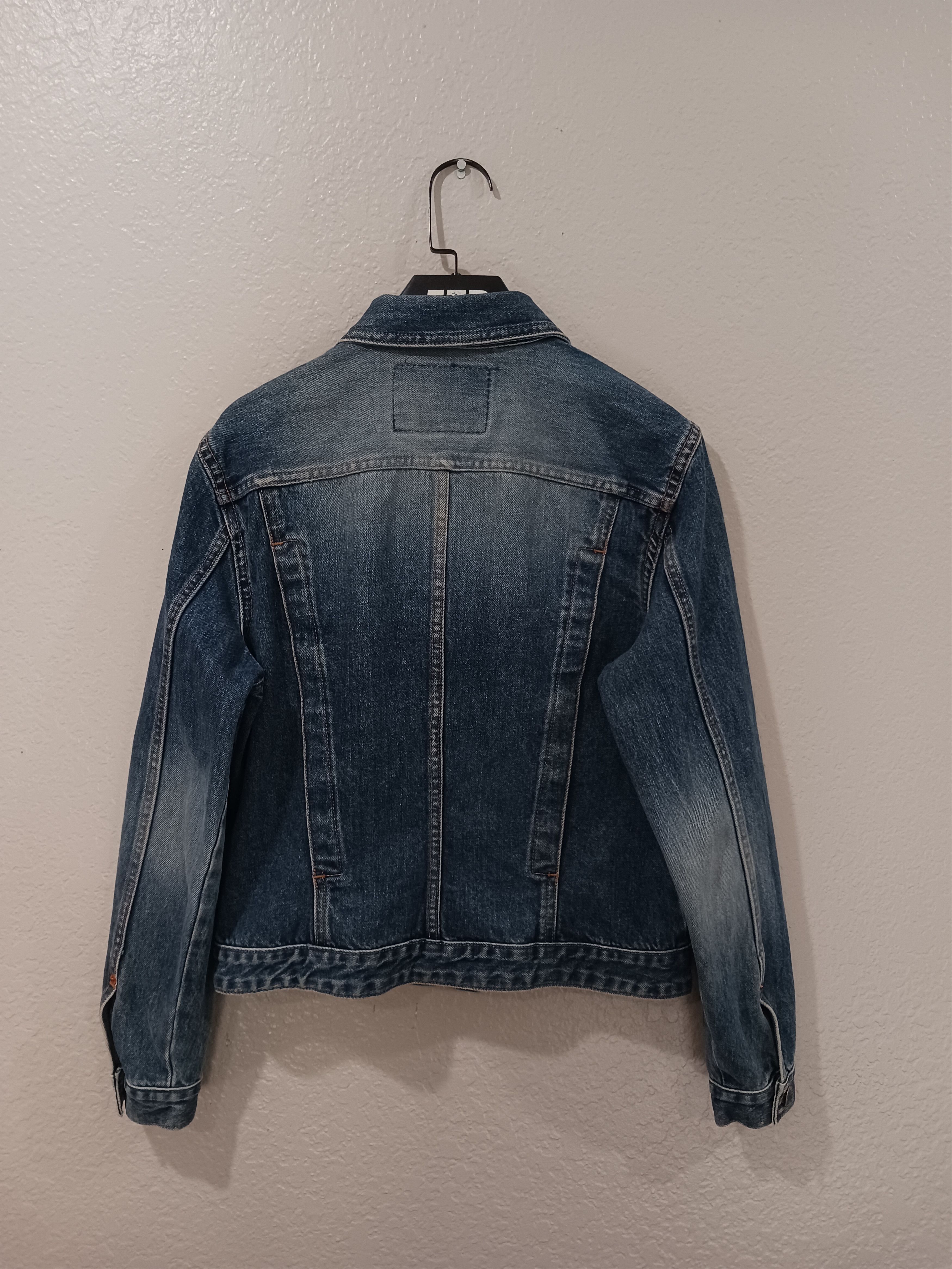 Guess Guess Vintage 2000s Button Front Denim Trucker Jean Jacket Size L / US 10 / IT 46 - 2 Thumbnail