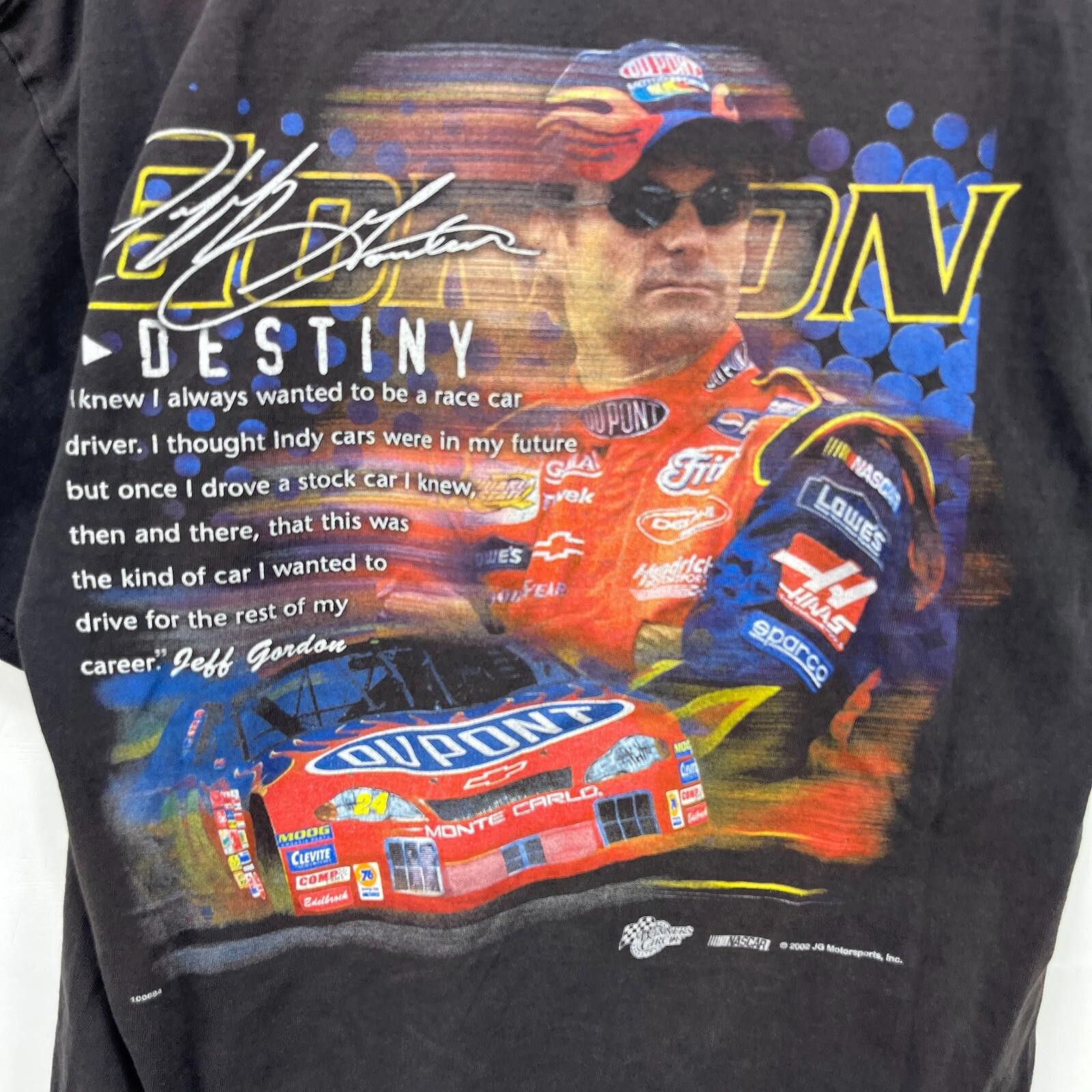 NASCAR Vintage NASCAR Jeff Gordon Sun Faded T Shirt Large Racing Size US L / EU 52-54 / 3 - 4 Thumbnail