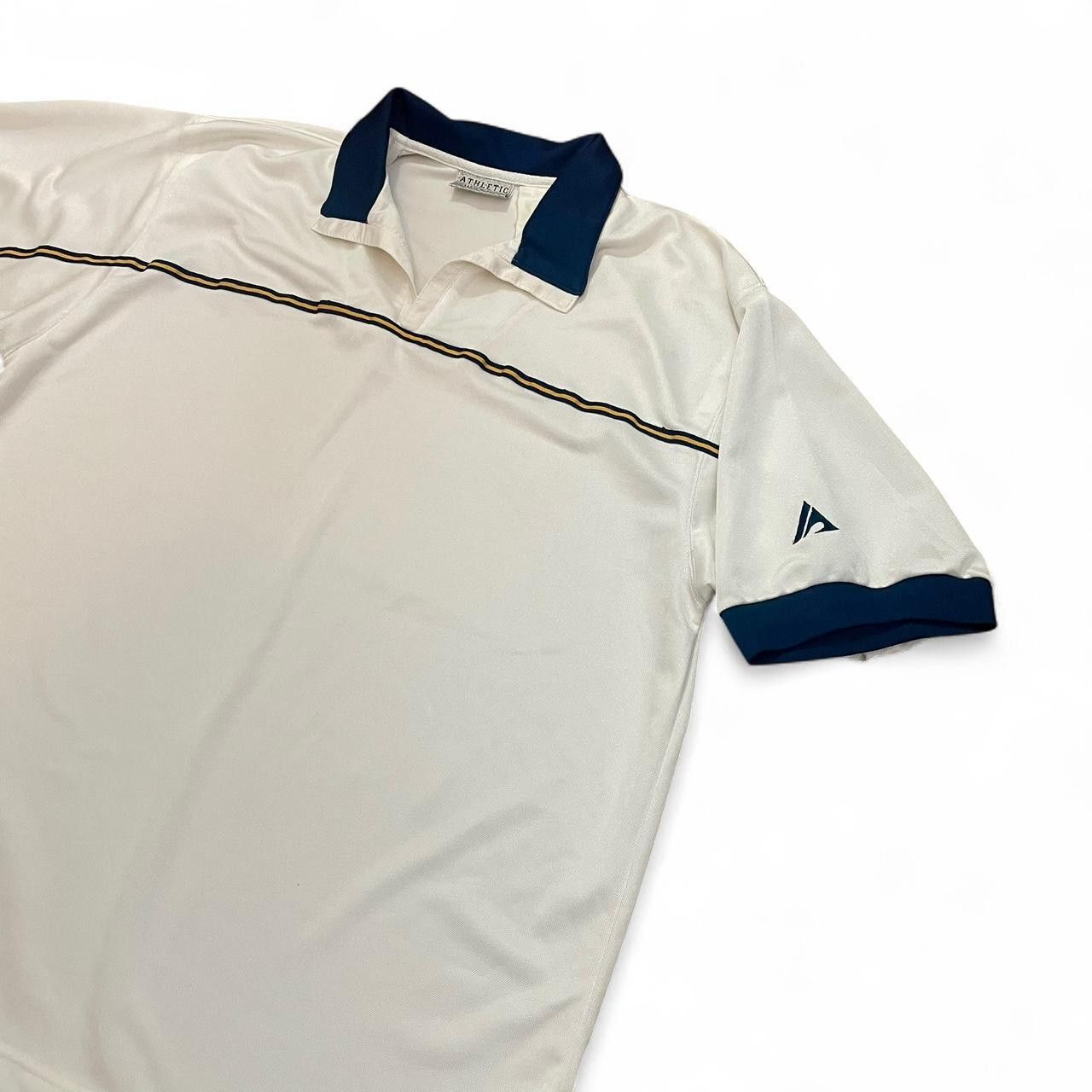 Athletic Works Y2k Athletic Works Men's White Polo Shirt - Size L/XL Size US L / EU 52-54 / 3 - 2 Thumbnail