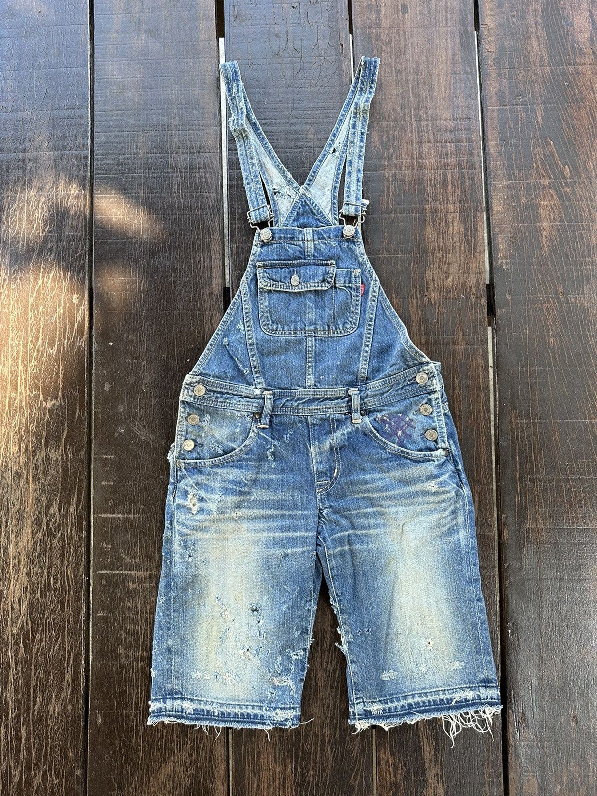 Hysteric Glamour × Vintage Vintage hysteric glamour overall short denim rare design Size 30" / US 8 / IT 44 - 1 Thumbnail