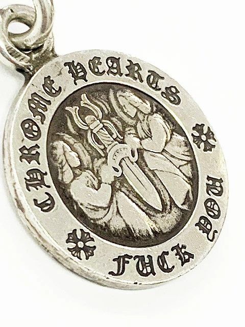 Chrome Hearts CHROME HEARTS ANGEL FUCK YOU MEDAL PENDANT necklace silver Size ONE SIZE - 5 Thumbnail