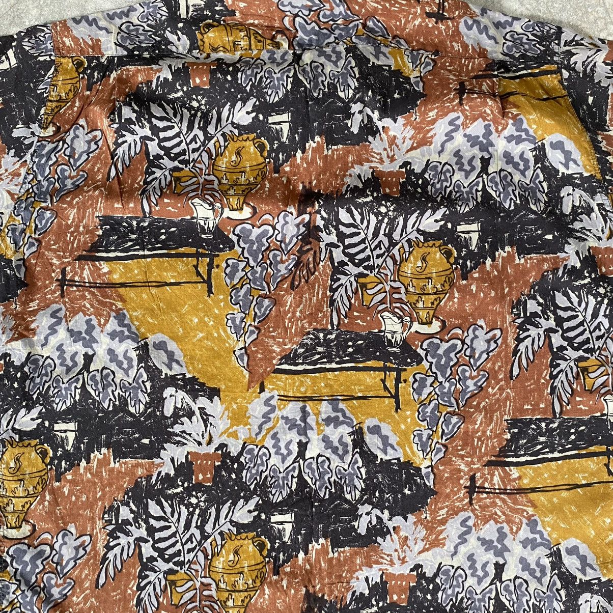 Yves Saint Laurent Vintage 90’s YSL Pour Homme Batik Abstract Button Ups Shirts Size US L / EU 52-54 / 3 - 14 Thumbnail