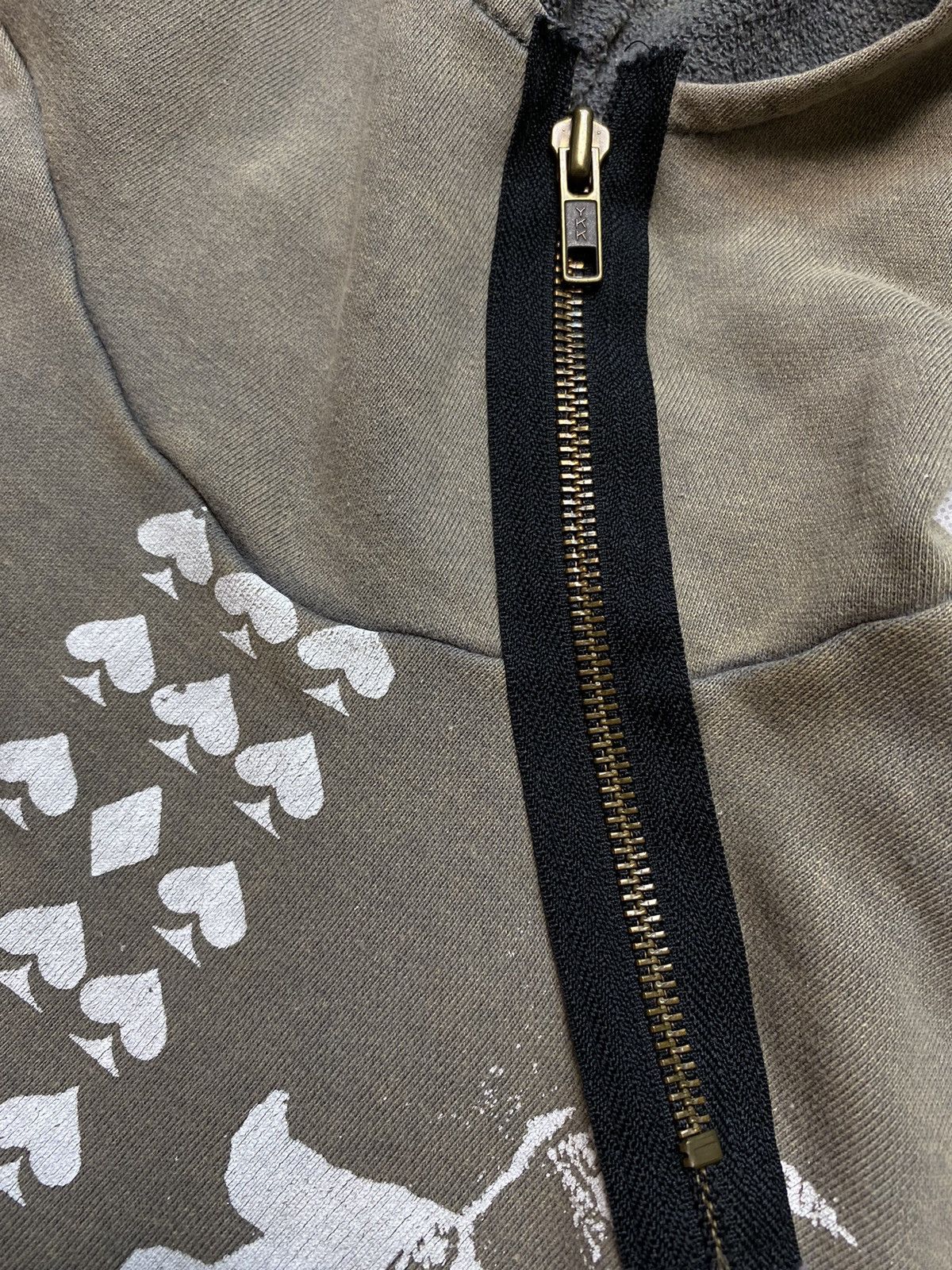 Vintage Vintage y2k 90s religion hoodie zip beige skater streetwear Size US S / EU 44-46 / 1 - 6 Thumbnail