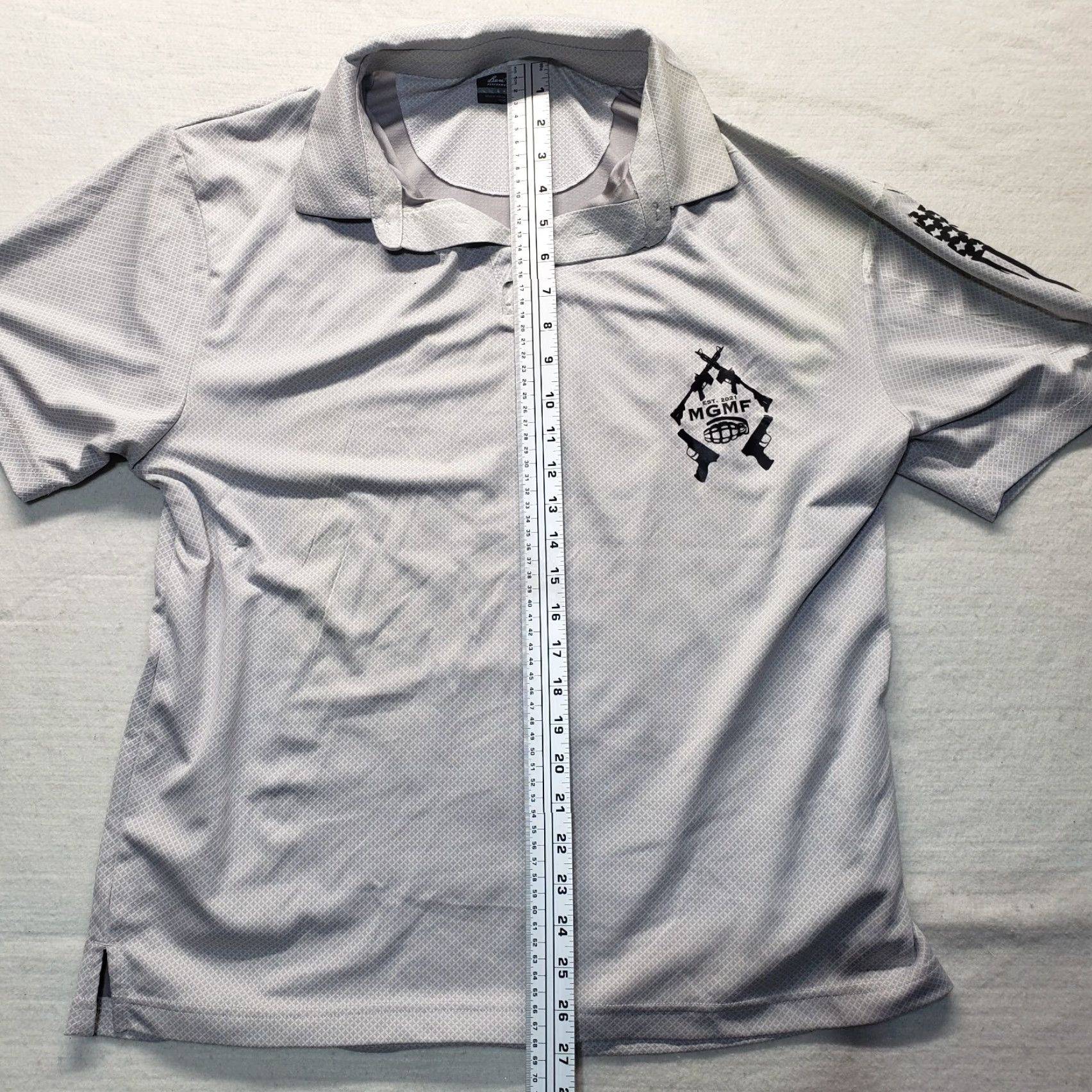 Hogan Ben Hogan Polo Shirt Golf Men L Gray Striped Mens Size US L / EU 52-54 / 3 - 7 Thumbnail