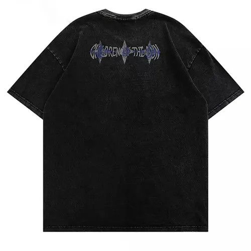 VIBE Cotton T-shirt Punk streetwear Gothic hip-hop Harajuku style Size US L / EU 52-54 / 3 - 2 Thumbnail