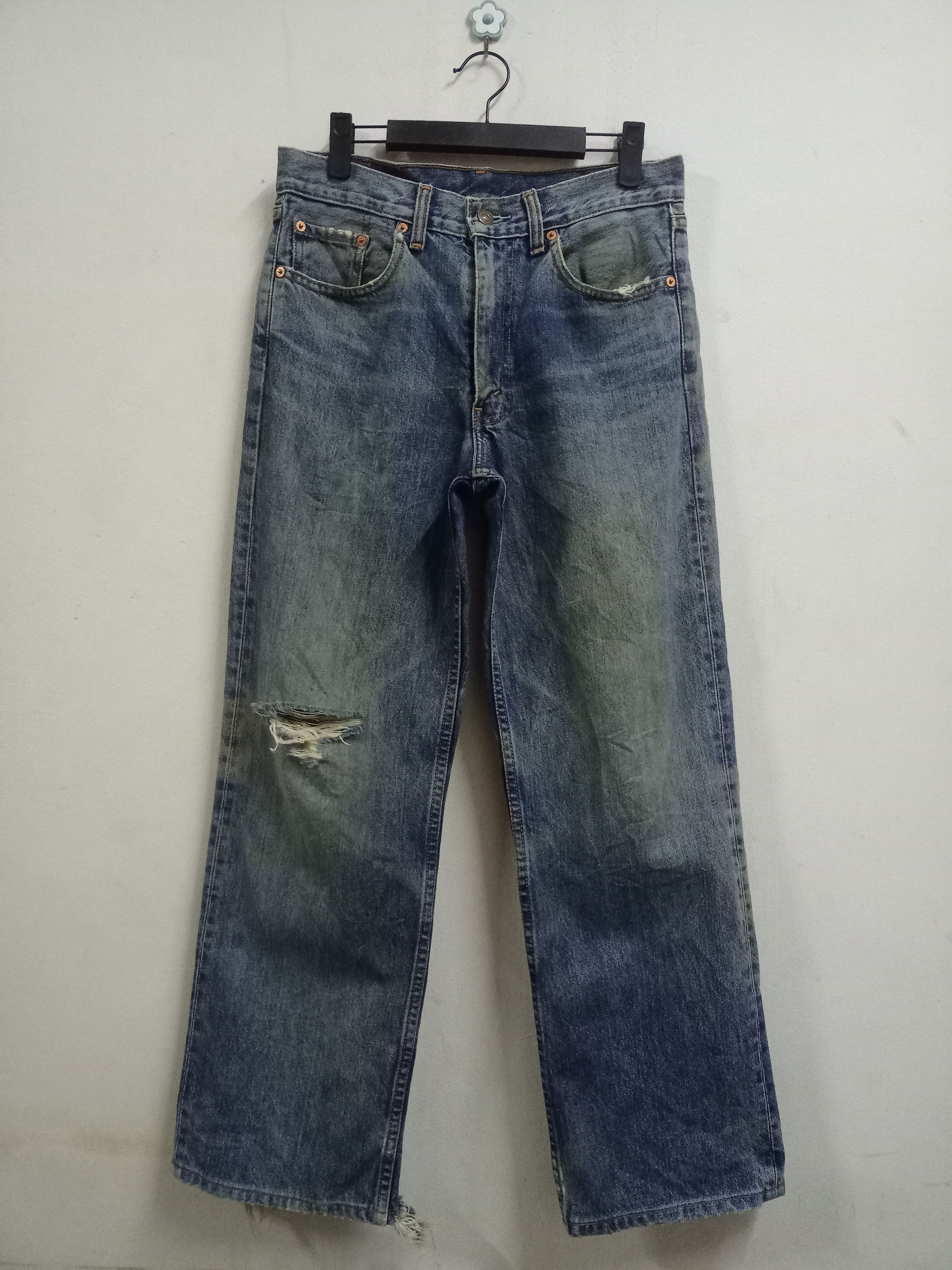 Levi's × Levi's Vintage Clothing Vintage Levis 508 Mud Wash Distressed Baggy Jeans 30x28 Size US 30 / EU 46 - 1 Thumbnail