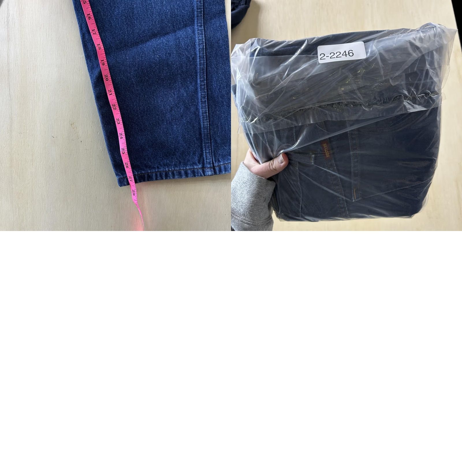 Vintage VINTAGE Rustler Jeans Mens 44x30 Blue Dark Wash Denim Straight Relaxed Fit Jeans Mens 44 Regular Dark Blue Pockets Zip Size US 44 / EU 60 - 8 Thumbnail