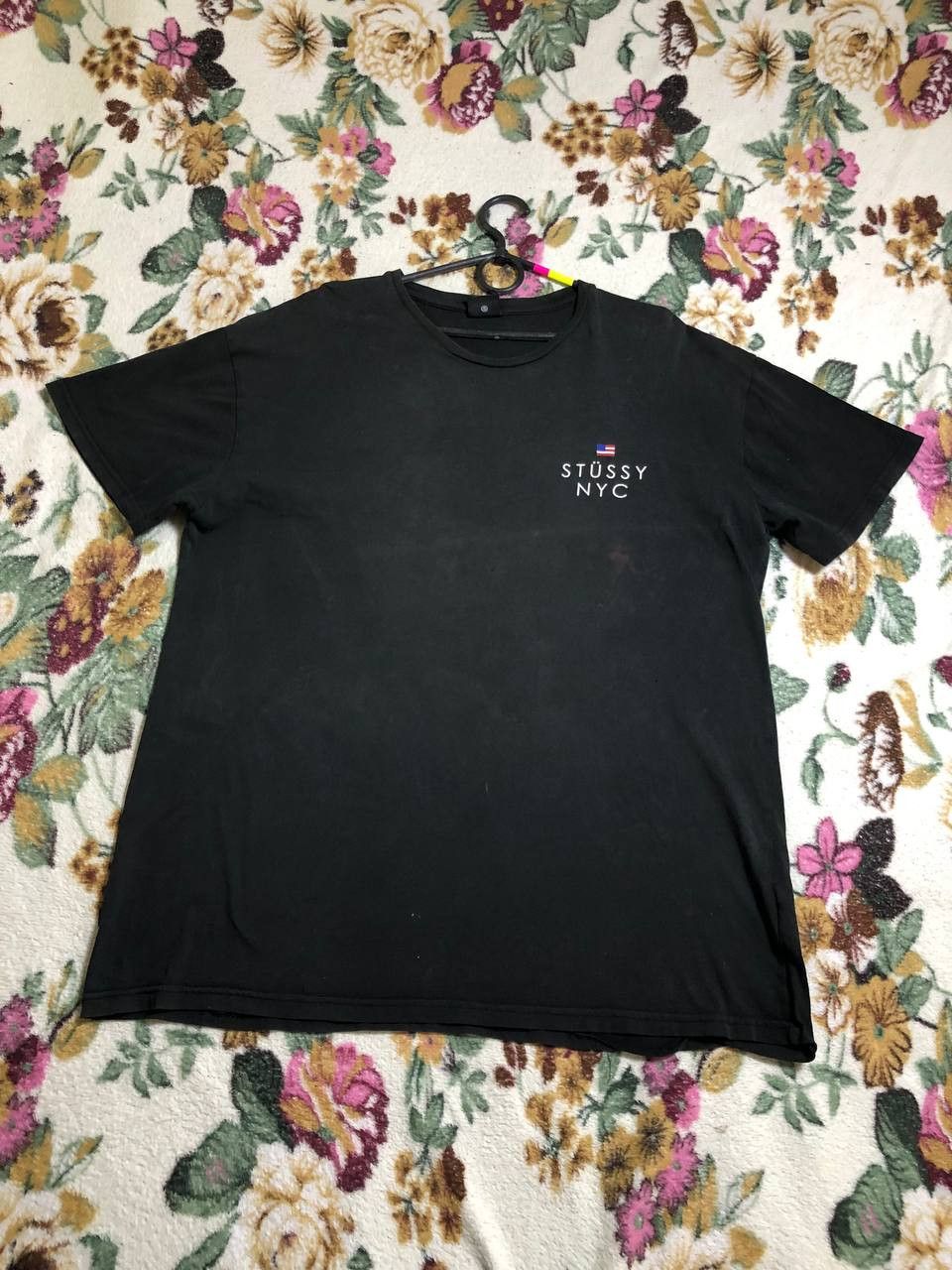 Stussy T-Shirt black Streetwear Y2K Stussy Vintage big print Size US L / EU 52-54 / 3 - 2 Thumbnail