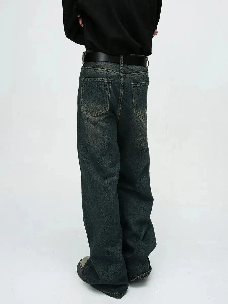 Japanese Brand Retro loose straight leg high street jeans Size US 32 / EU 48 - 6 Thumbnail