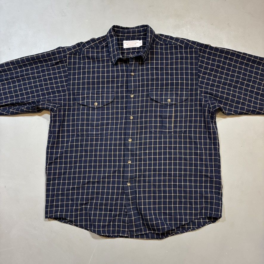 Filson C.C. Filson Button Down Wool Shirt Windowpane Size US XL / EU 56 / 4 - 4 Thumbnail