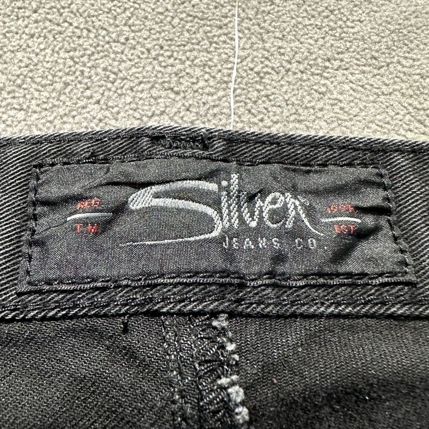 Silver Jeans Co. Silver Jeans Mens Jeans Dark Gray Denim Athletic Fit Tapered Leg 34x30 Size US 34 / EU 50 - 7 Thumbnail
