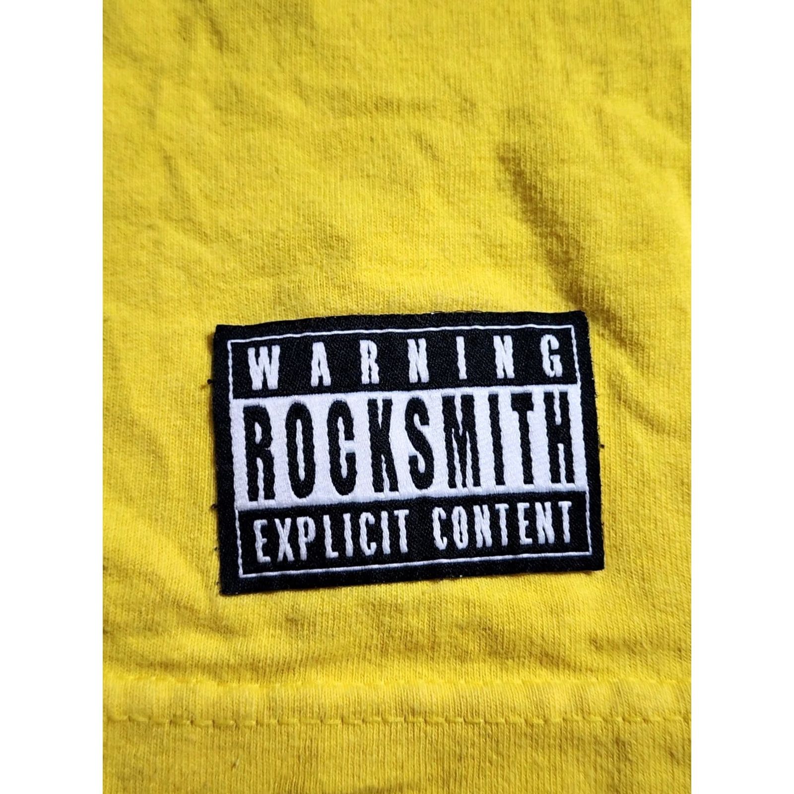 Vintage Mens XL Rocksmith Tank top Shirt Distressed Yellow Cotton Sleeveless Round Neck Size US XL / EU 56 / 4 - 6 Thumbnail