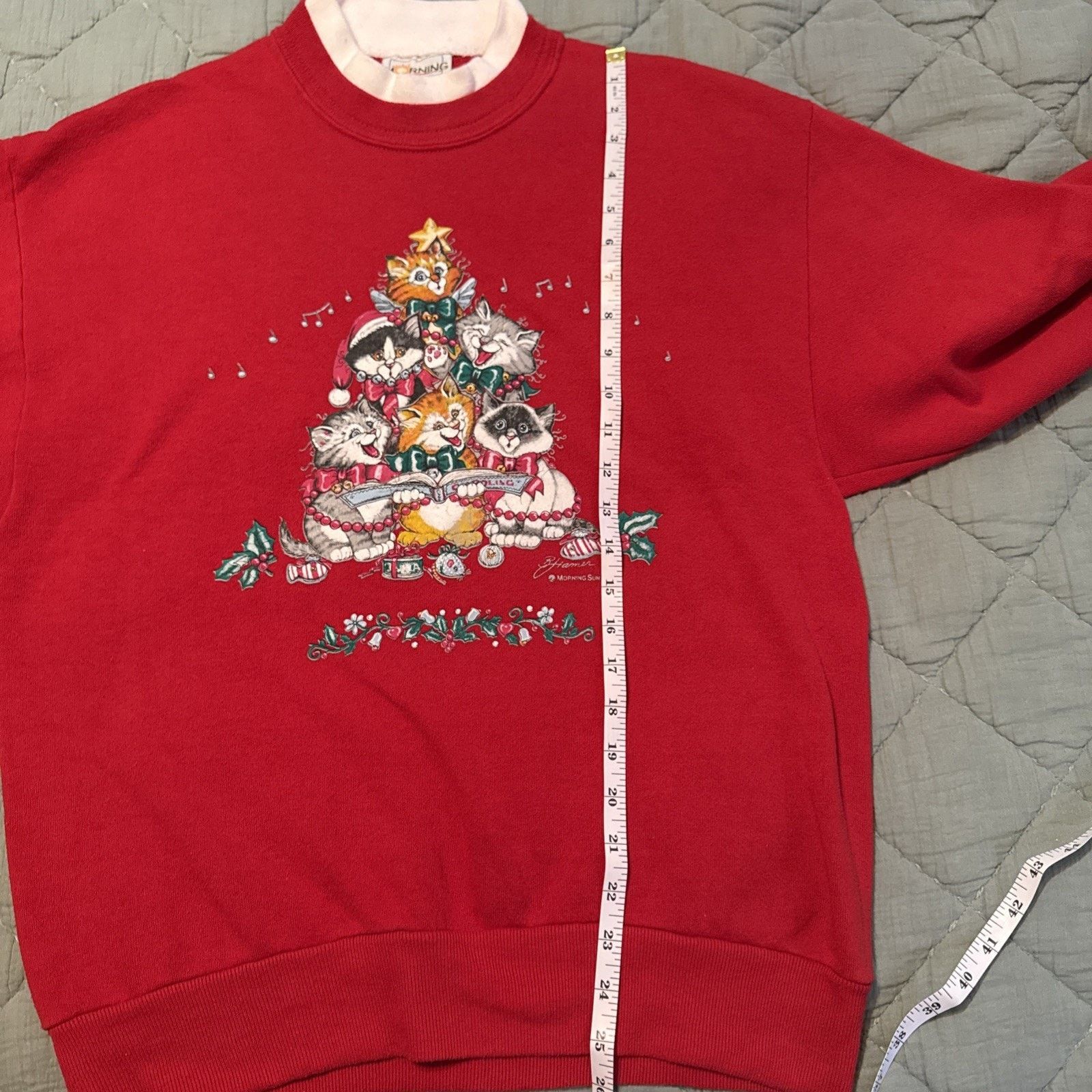 Other 80’s Grandma Christmas Singing Cats Sweatshirt Size M Red Size M / US 6-8 / IT 42-44 - 9 Thumbnail