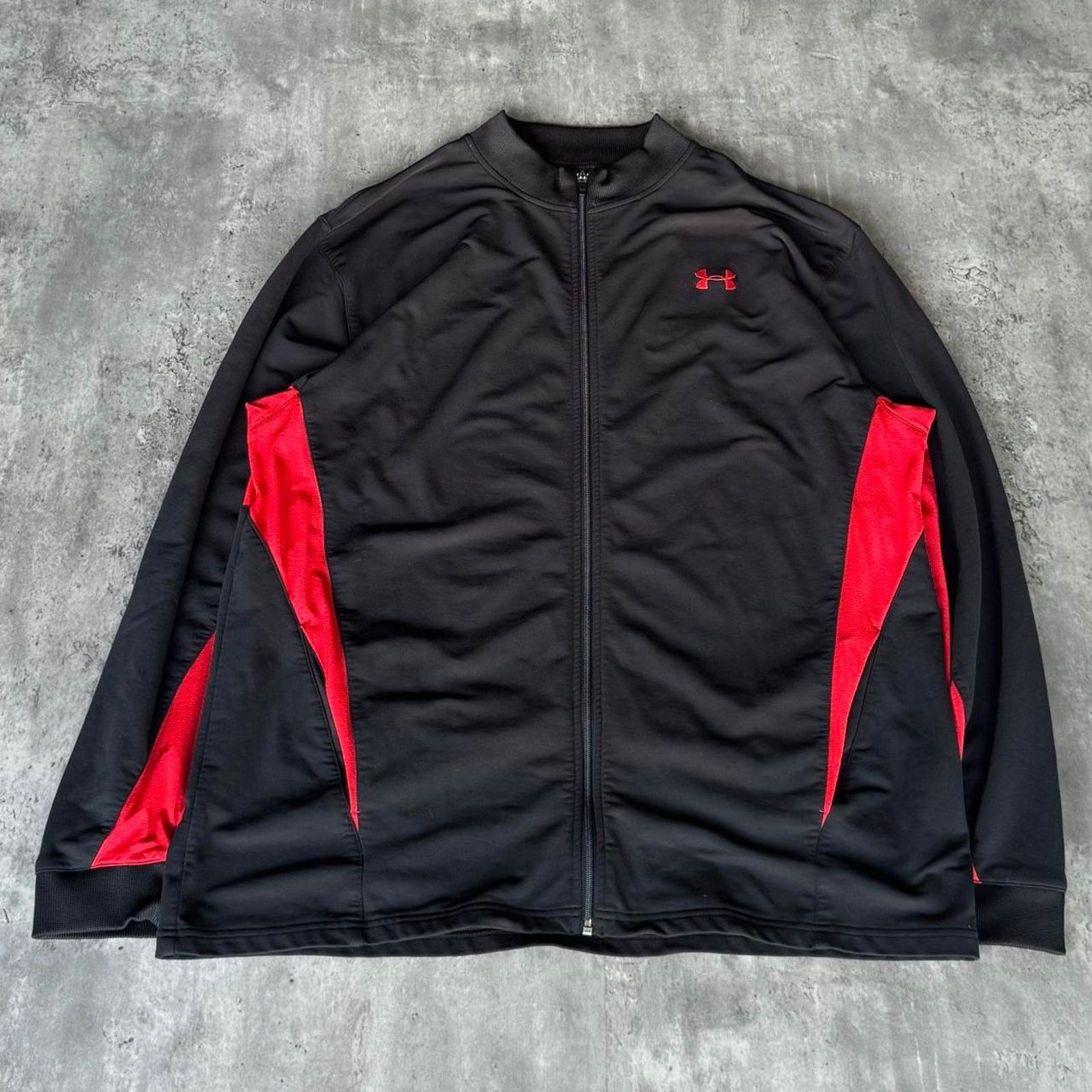 Japanese Brand × Under Armour × Vintage Vintage Y2K Under Armour Baggy Black Grunge Opium Jacket Size US XL / EU 56 / 4 - 1 Thumbnail