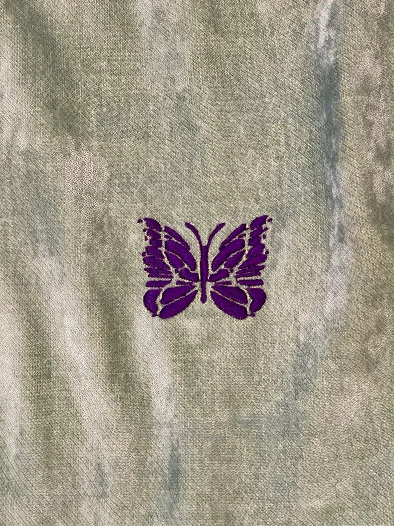 Needles Needles size XL Mint Green Butterfly Embroidered Velvet Wid Size US 38 / EU 54 - 4 Thumbnail