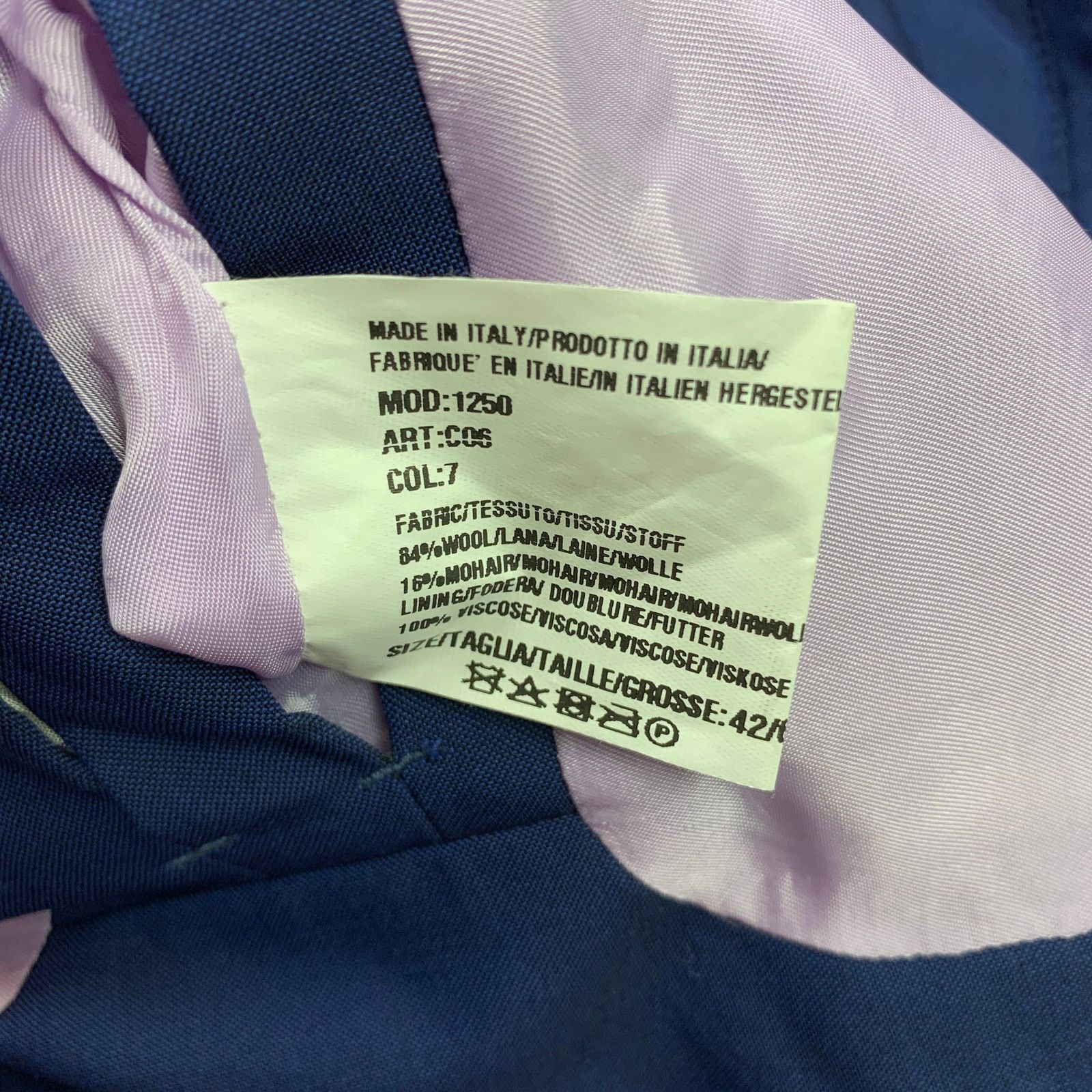 Paul Smith PAUL SMITH Size 42 Blue Wool Mohair Notch Lapel Sport Coat Size 42R - 5 Thumbnail