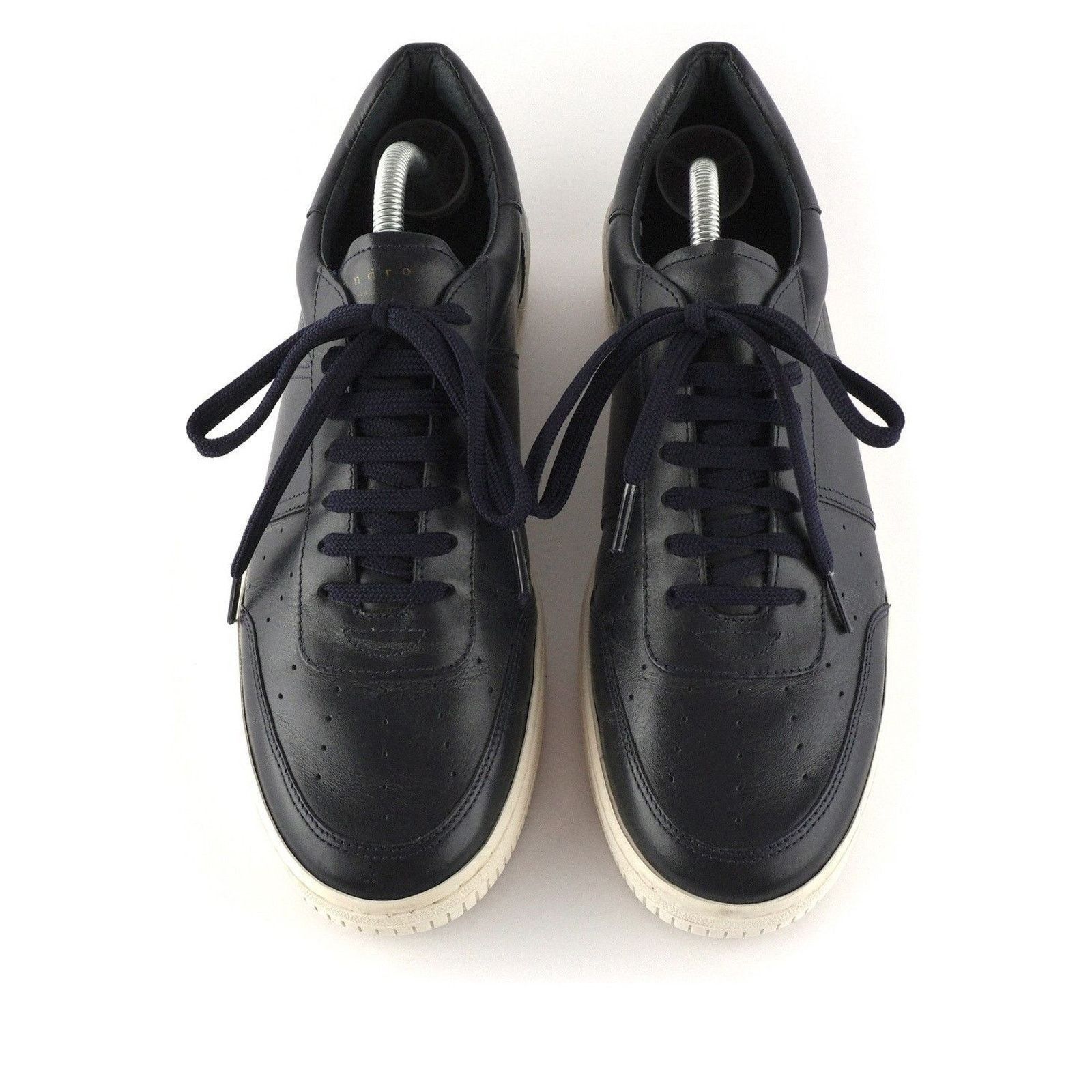 Sandro Sandro Plain Cow Leather Low Top Navy Sneakers Size US 9 / EU 42 - 2 Thumbnail