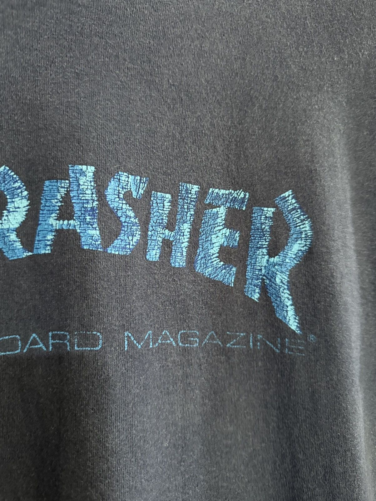 Thrasher Thrashed Vintage 90s Thrasher Skateboard Megazine Sun Faded T Size US L / EU 52-54 / 3 - 4 Thumbnail