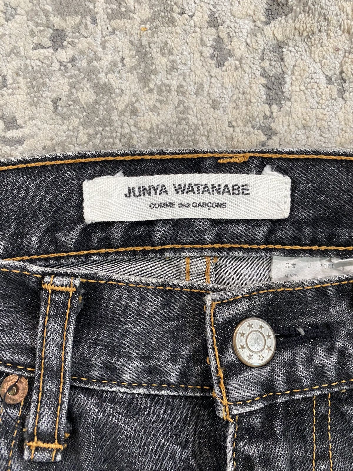 Junya Watanabe Junya Watanabe AD2002 Faded Black Jeans Size US 30 / EU 46 - 2 Thumbnail