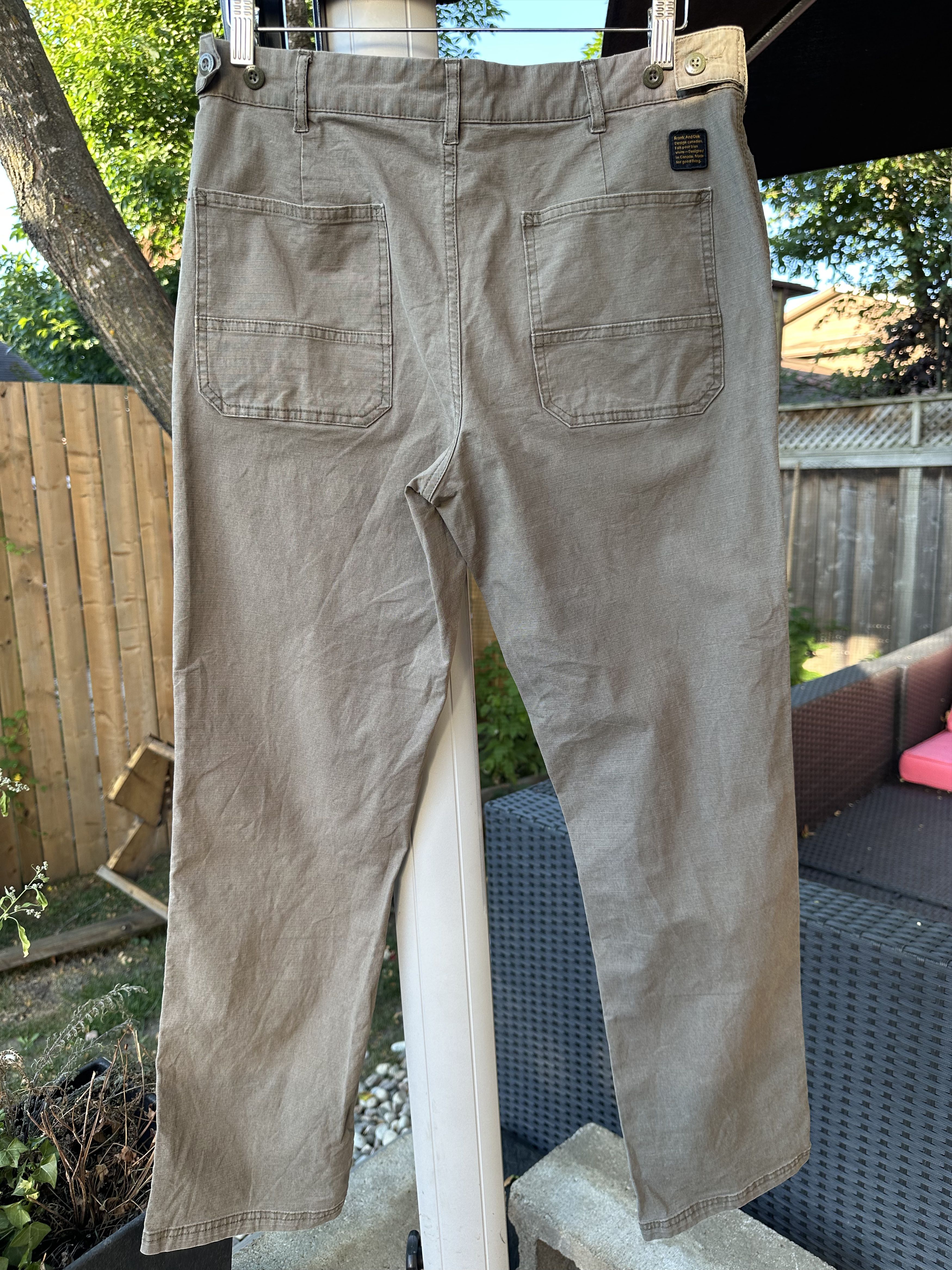 Frank & Oak Ossington Carpenter Pant in Khaki Green Size US 31 - 5 Thumbnail