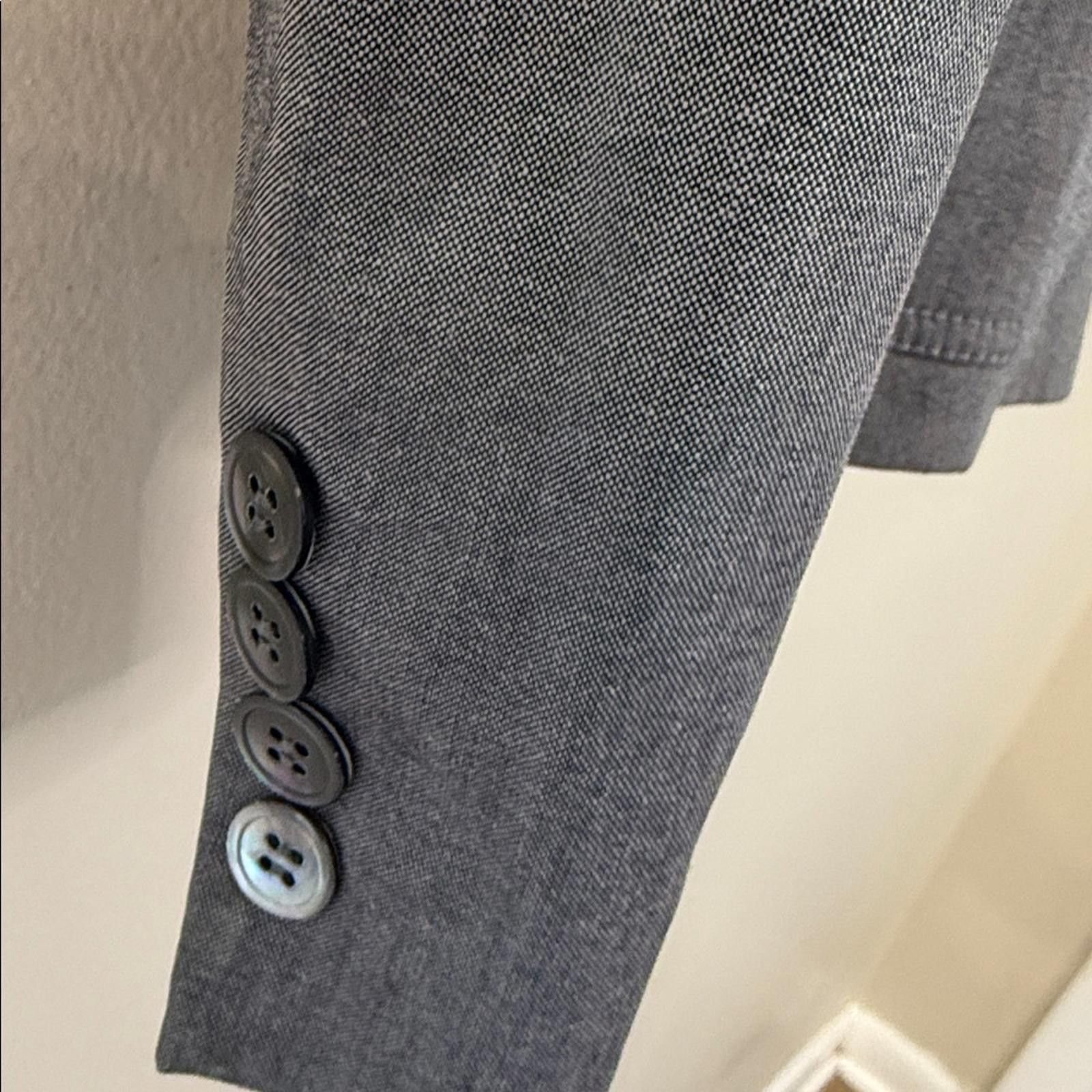 J.Crew J. Crew Classic Grey Blazer V Neck pockets lined button SZ 2 Size XS / US 0-2 / IT 36-38 - 5 Thumbnail