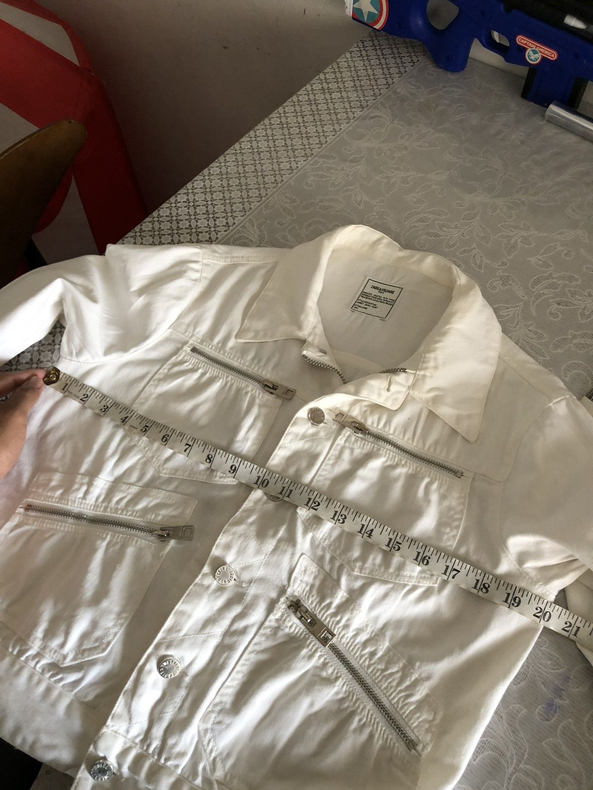 Zadig & Voltaire Rare🔥 Zadig & Voltaire Kioko Cat Denim Punk Jackets Size XS / US 0-2 / IT 36-38 - 18 Thumbnail