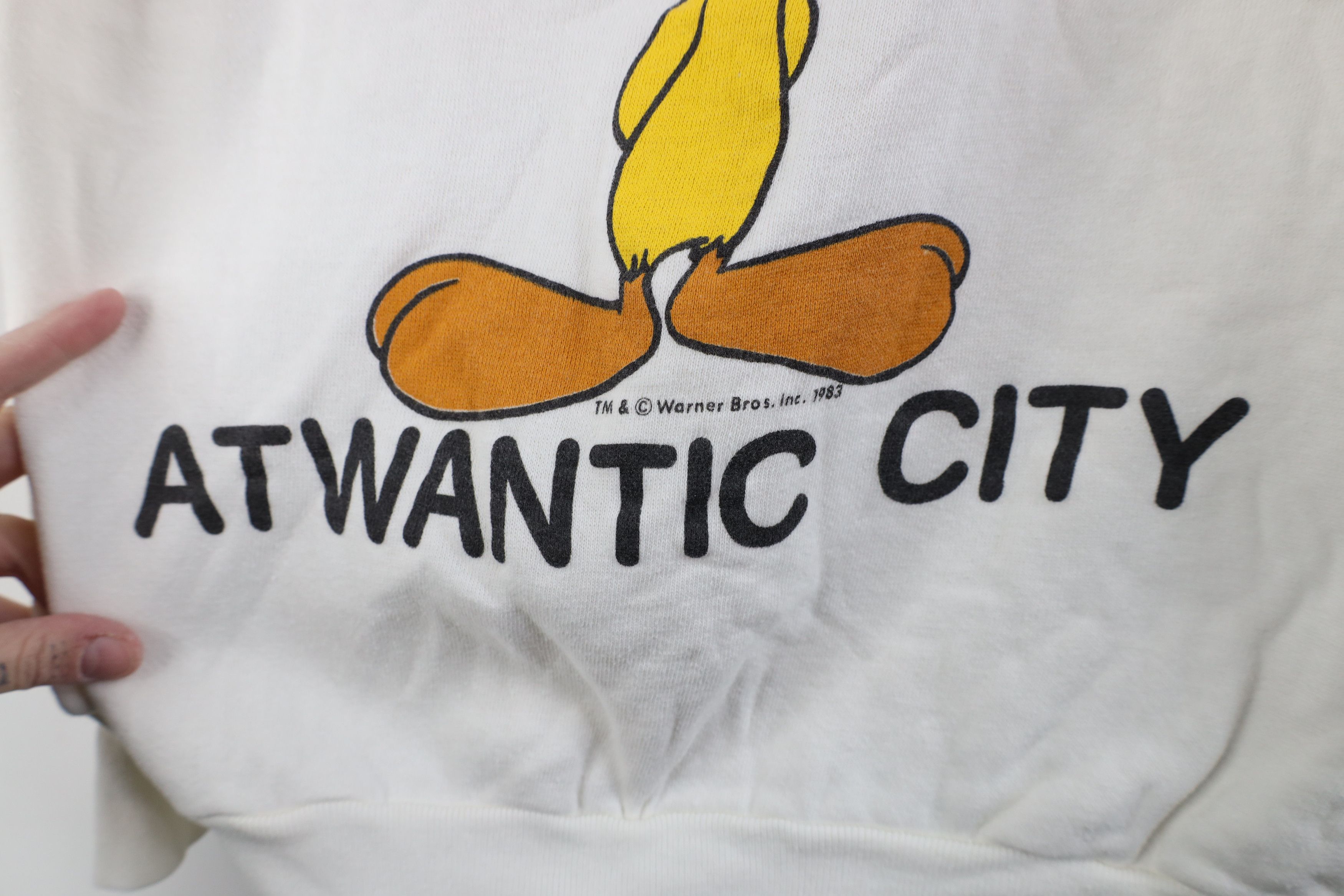 Vintage Vintage 80s Warner Bros Tweety Bird Atlantic Sweatshirt Size S / US 4 / IT 40 - 6 Thumbnail