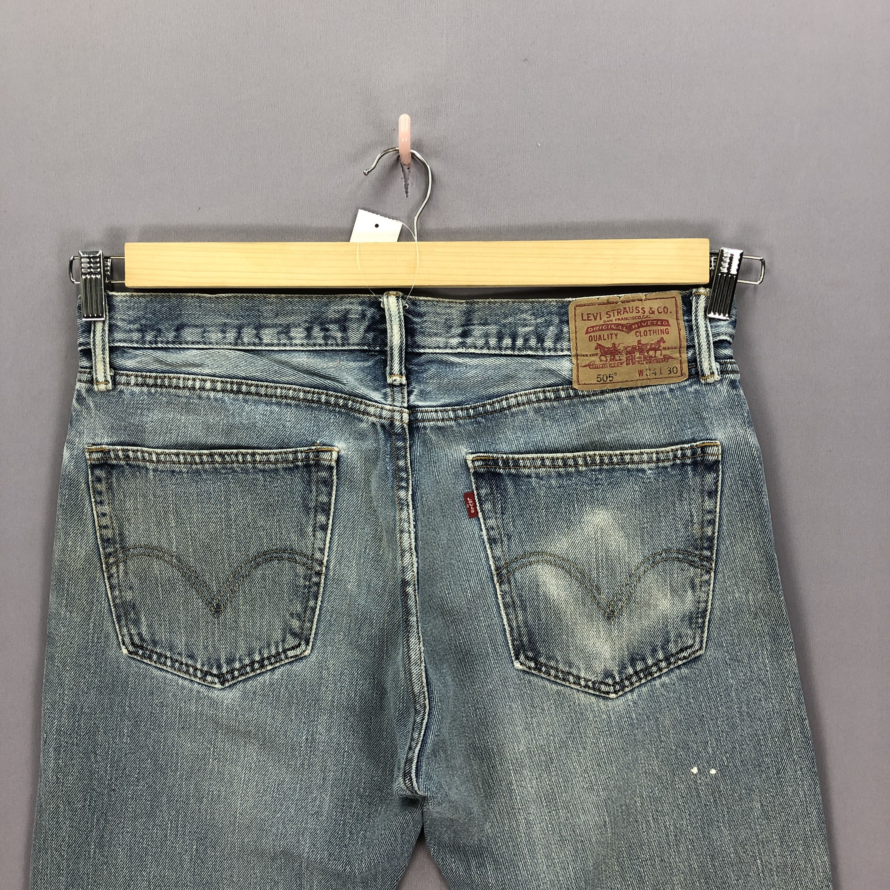 Levi's Vintage Levis 505 Jeans Dirty Levi's Mud Wash Faded Denim Size US 34 / EU 50 - 8 Thumbnail