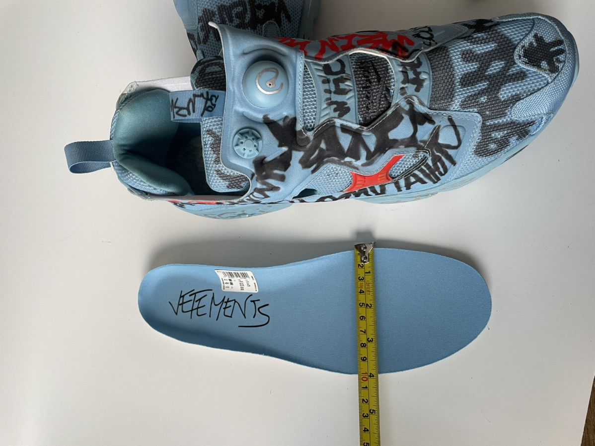Reebok × Vetements Vetements Reebok Insta Pump Graffiti Sneakers Size US 12 / EU 45 - 24 Thumbnail