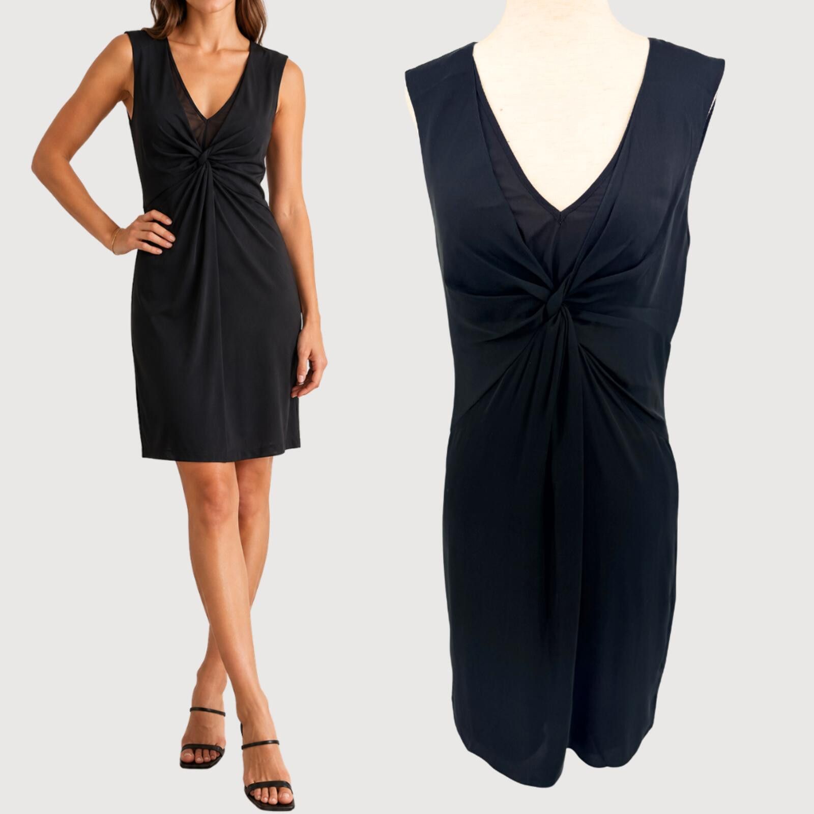 Other Alice + Olivia Silk Knot Front Mini Dress S Size S / US 4 / IT 40 - 1 Thumbnail
