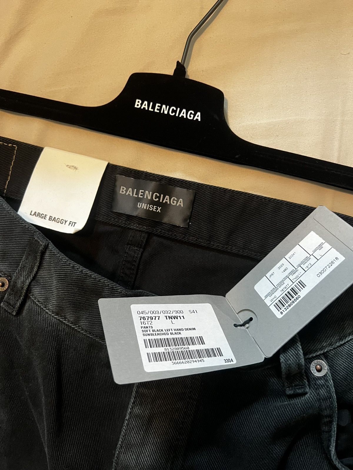 Balenciaga Denim Sticker Baggy Pants Size US 34 / EU 50 - 4 Thumbnail