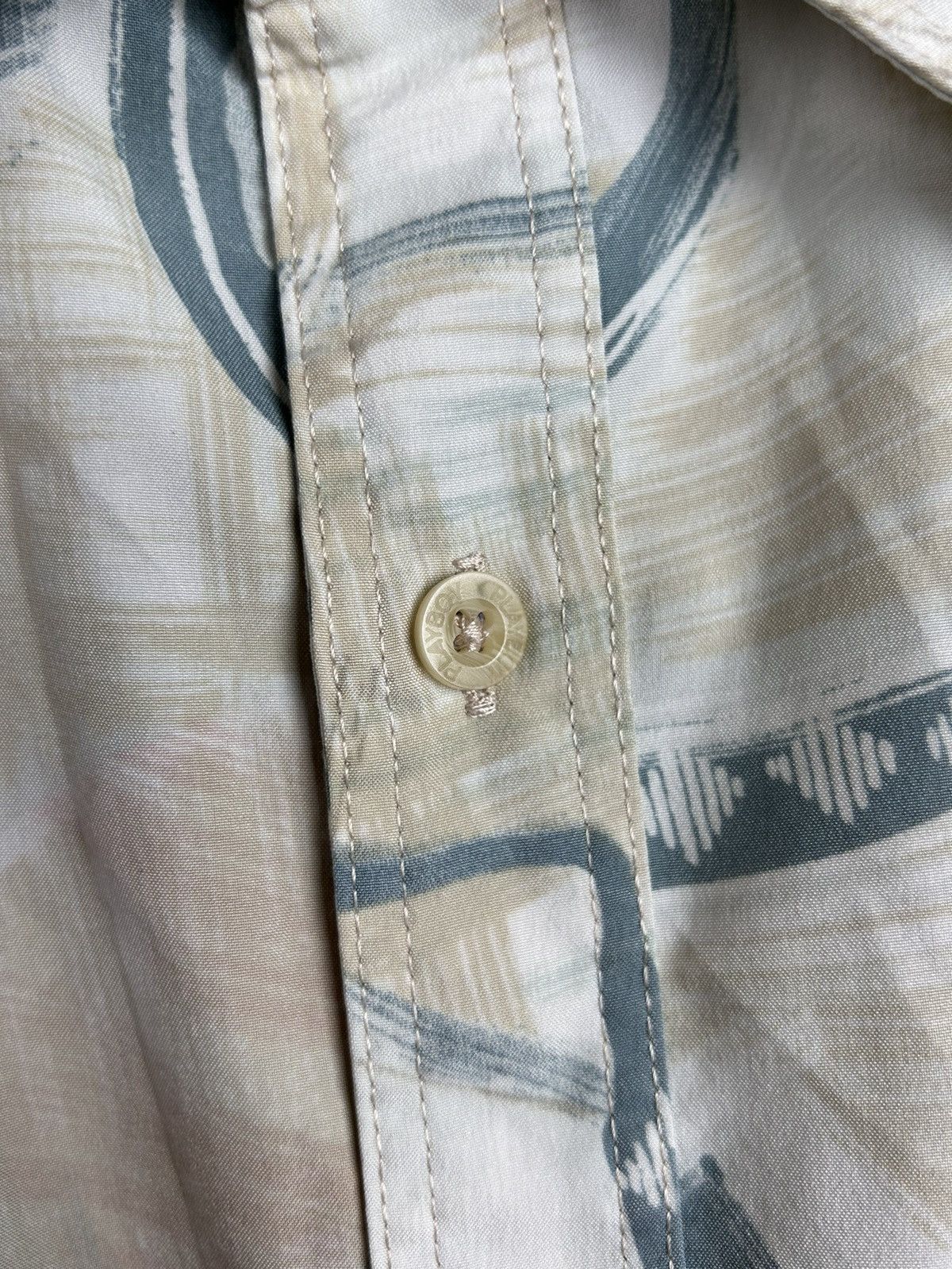 Playboy Vintage Playboy Art Ornament Bunny Short Sleeve Button Shirt Size US L / EU 52-54 / 3 - 4 Thumbnail