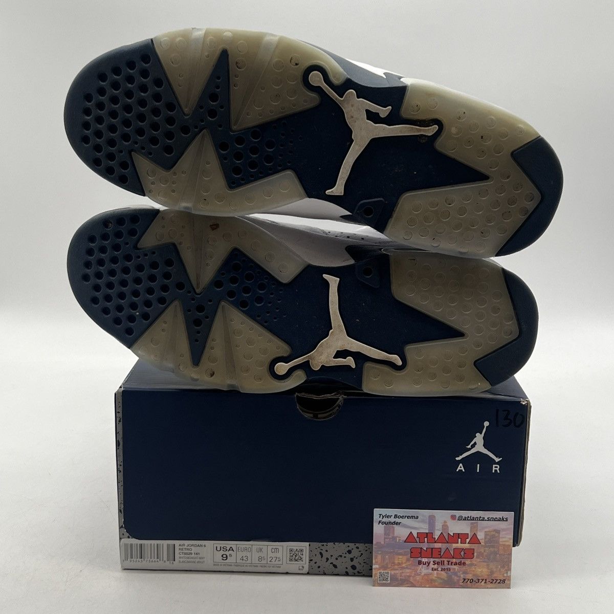 Jordan Brand Air Jordan 6 midnight navy Size US 9.5 / EU 42-43 - 8 Thumbnail
