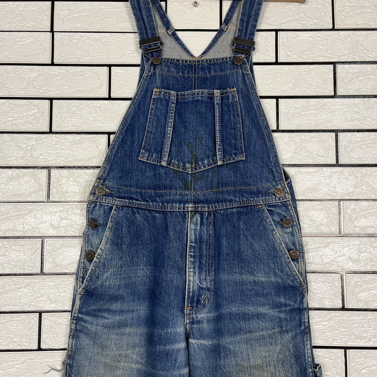 American Apparel Vintage Bobson Western Denim Overall Size US 30 / EU 46 - 4 Thumbnail